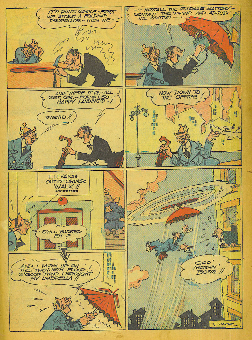 Blue Beetle (Fox / Dan Garrett), page 45. Blue Beetle (Dan Garrett). Public domain in the United States for Fox/Holyoke-era issues. Not Charlton or DC. Internet Archive folkscanomy scans used when Comic Book Plus returns 403.