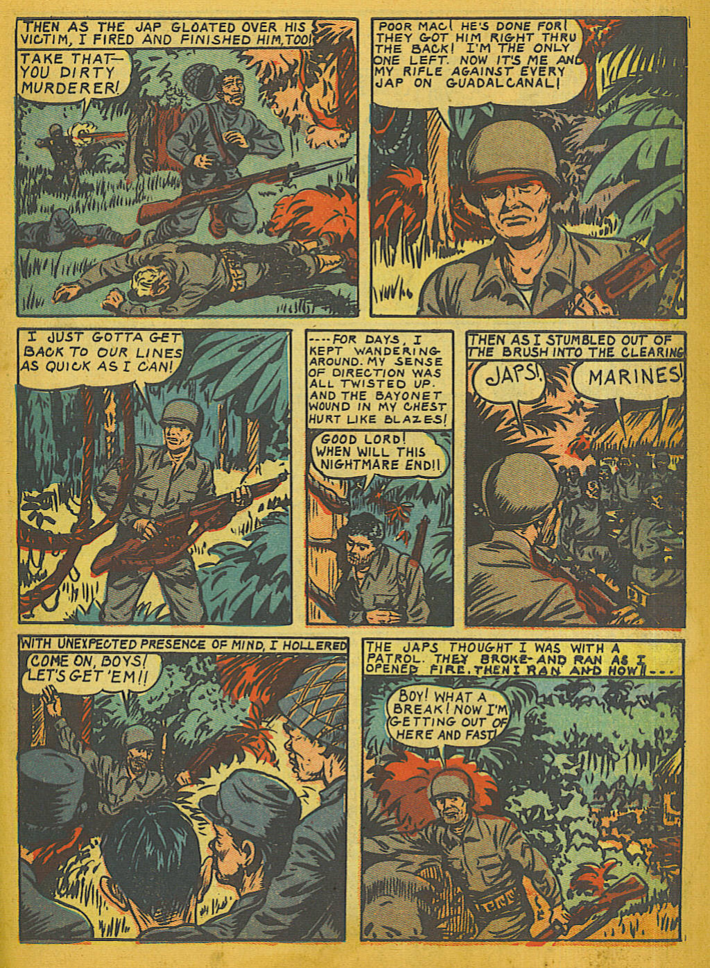 Blue Beetle (Fox / Dan Garrett), page 51. Blue Beetle (Dan Garrett). Public domain in the United States for Fox/Holyoke-era issues. Not Charlton or DC. Internet Archive folkscanomy scans used when Comic Book Plus returns 403.