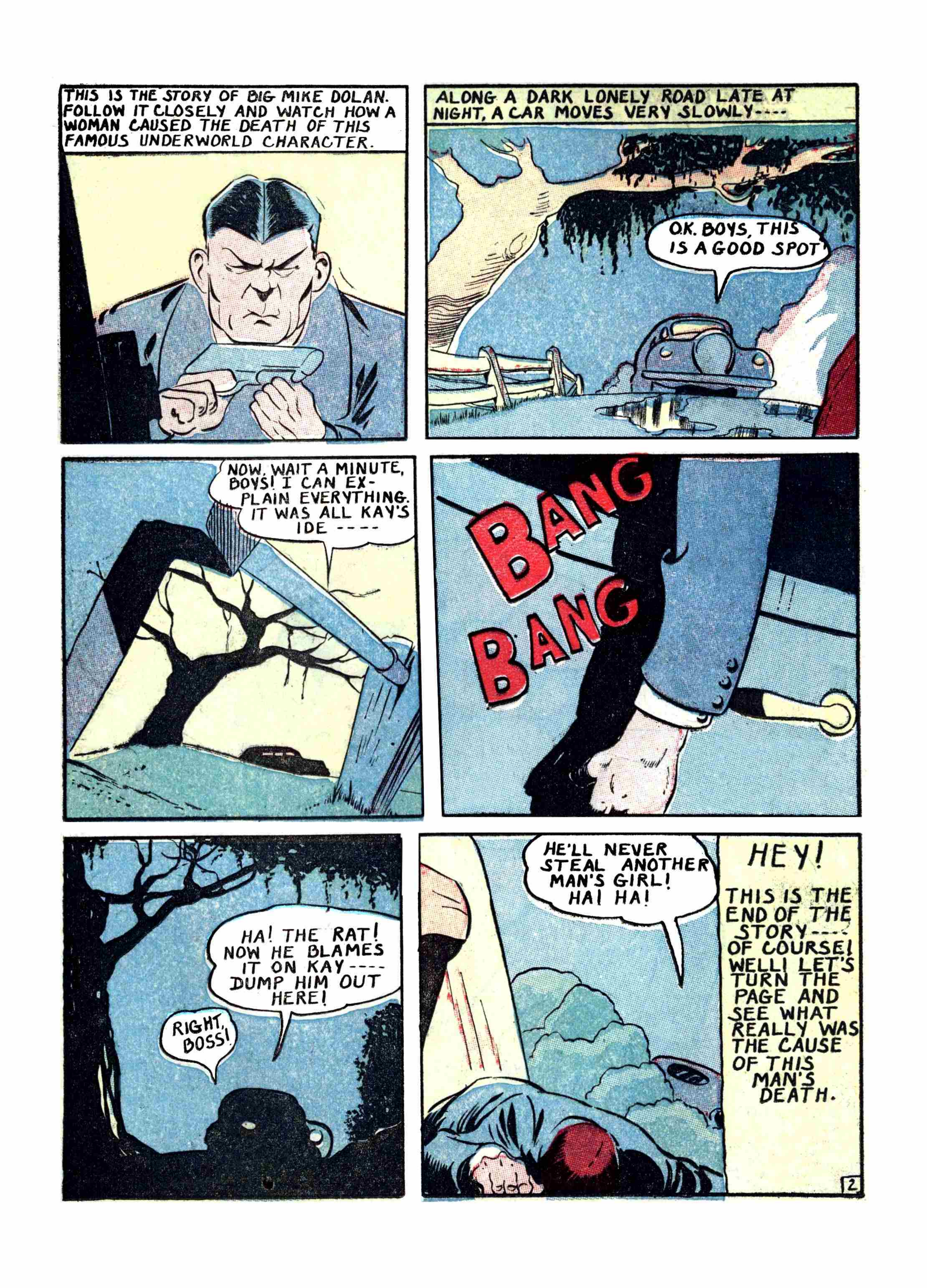 Blue Beetle (Fox / Dan Garrett), page 29. Blue Beetle (Dan Garrett). Public domain in the United States for Fox/Holyoke-era issues. Not Charlton or DC. Internet Archive folkscanomy scans used when Comic Book Plus returns 403.