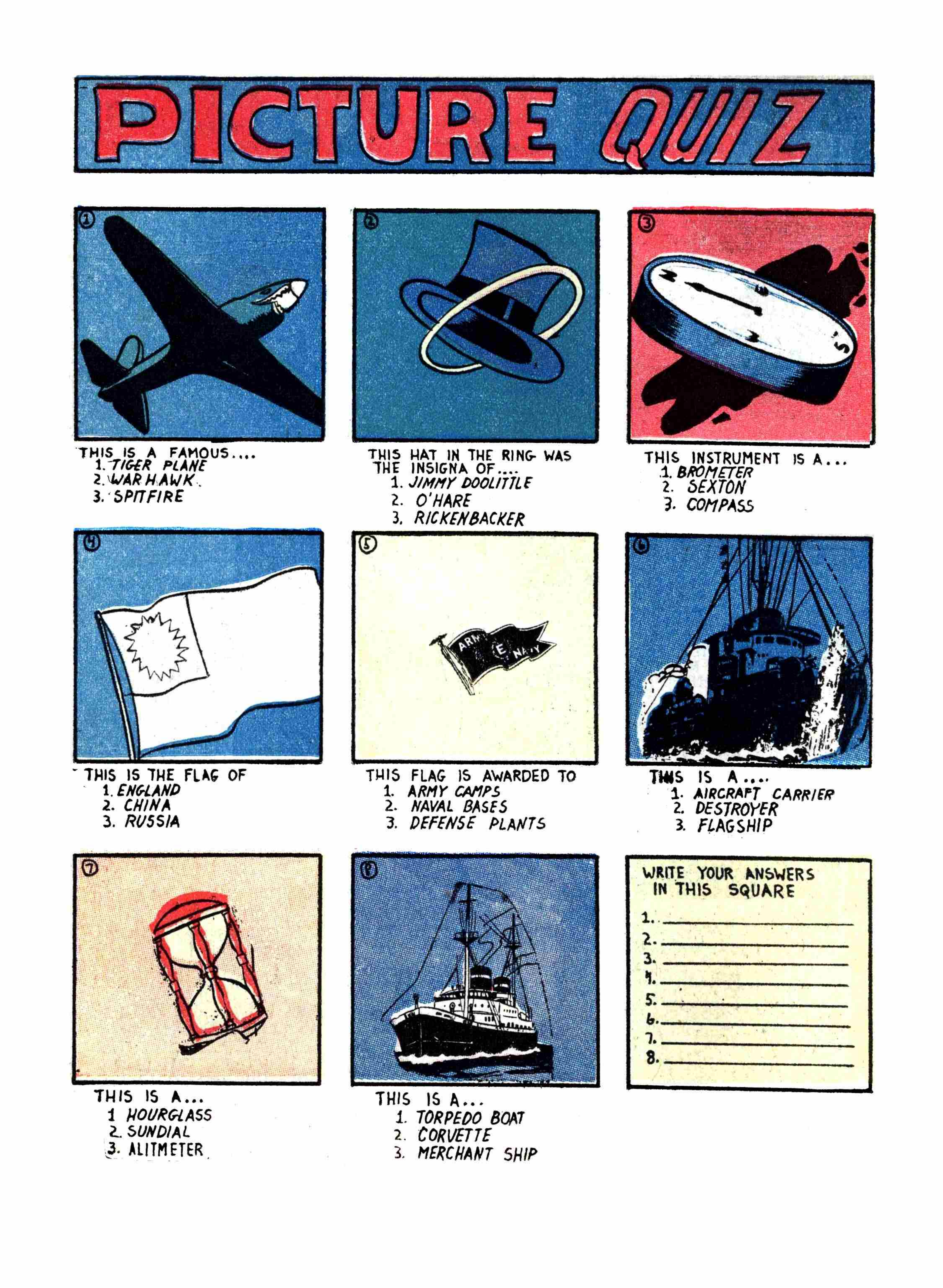 Blue Beetle (Fox / Dan Garrett), page 35. Blue Beetle (Dan Garrett). Public domain in the United States for Fox/Holyoke-era issues. Not Charlton or DC. Internet Archive folkscanomy scans used when Comic Book Plus returns 403.