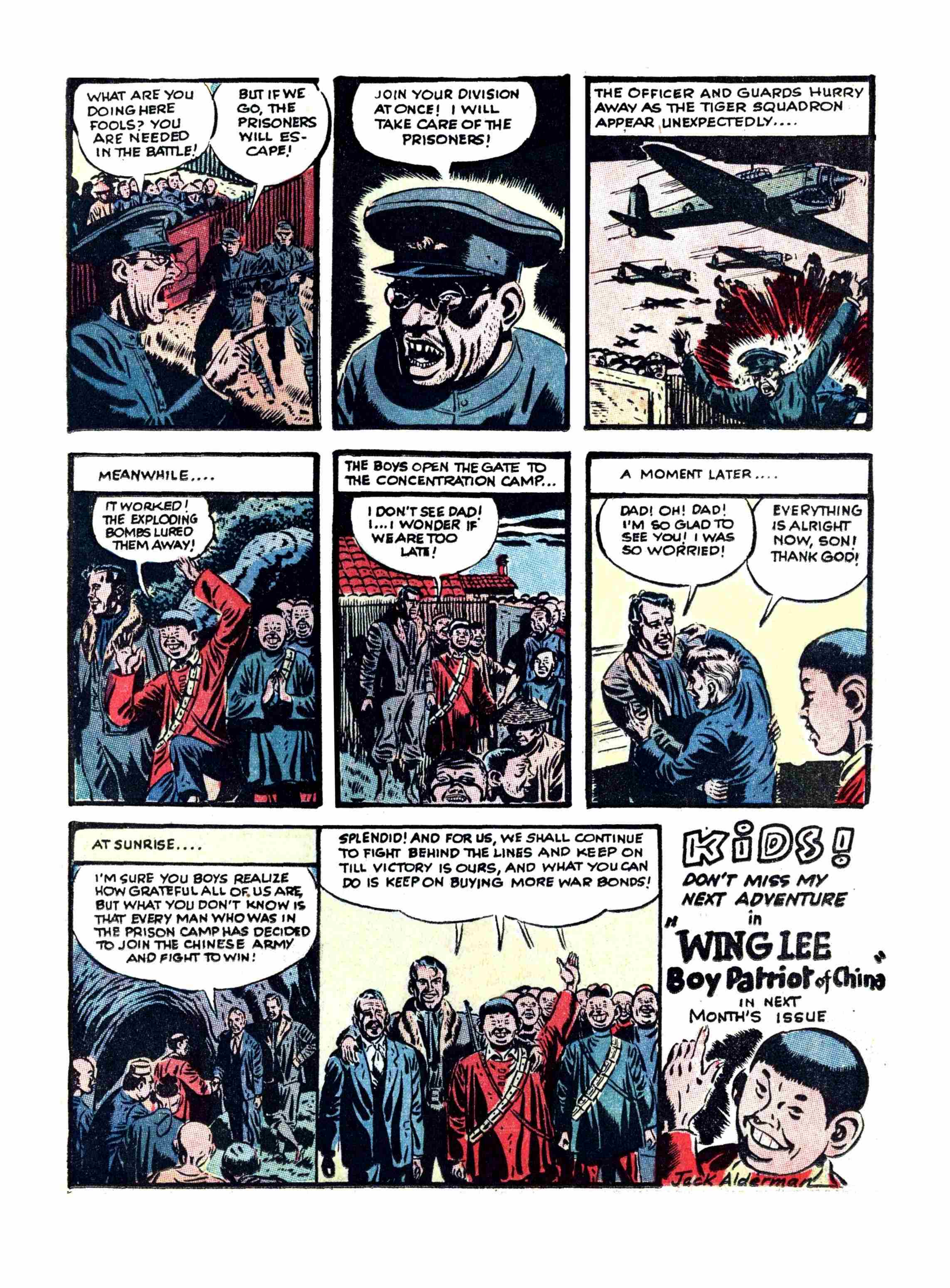 Blue Beetle (Fox / Dan Garrett), page 46. Blue Beetle (Dan Garrett). Public domain in the United States for Fox/Holyoke-era issues. Not Charlton or DC. Internet Archive folkscanomy scans used when Comic Book Plus returns 403.