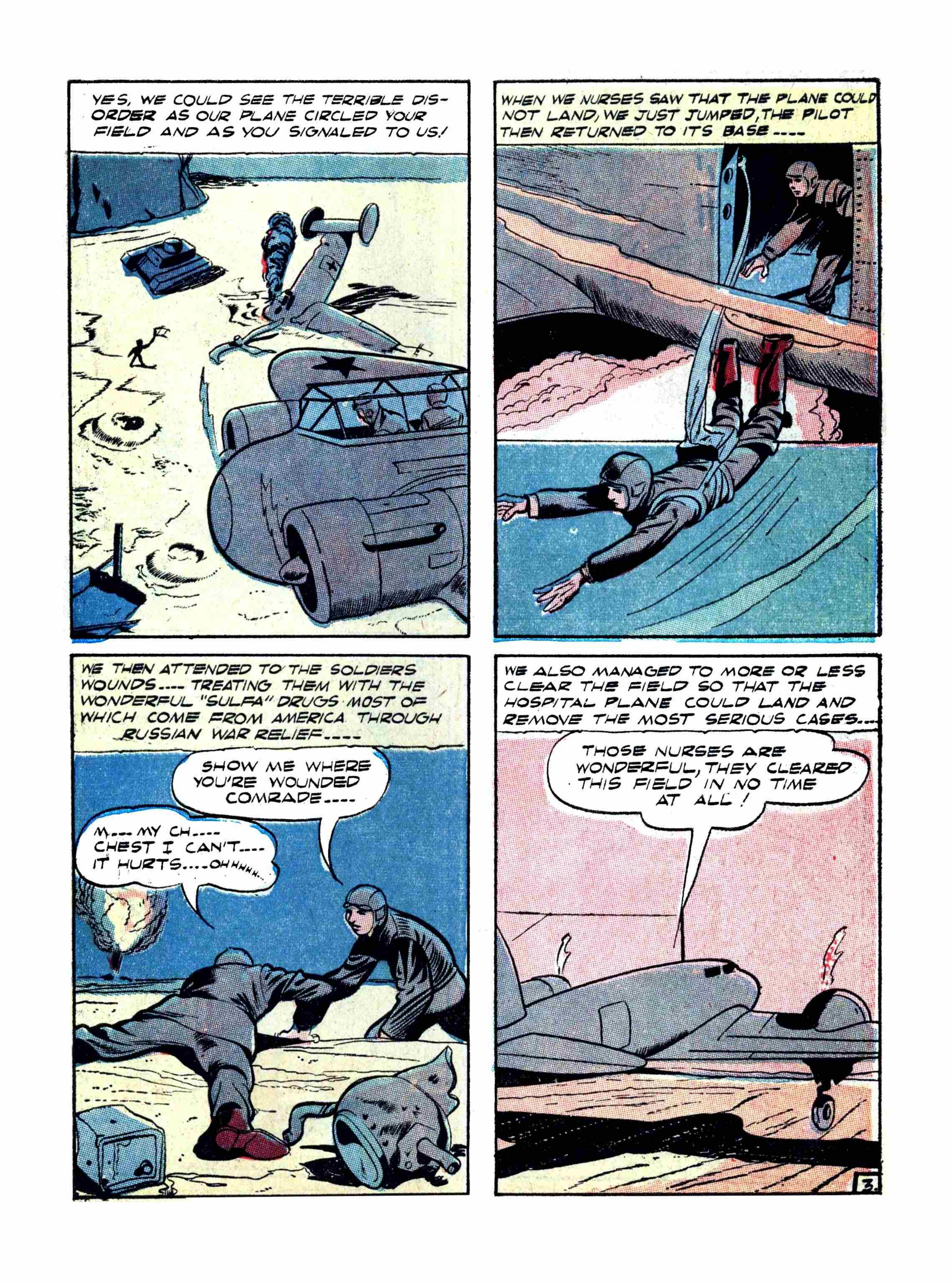 Blue Beetle (Fox / Dan Garrett), page 54. Blue Beetle (Dan Garrett). Public domain in the United States for Fox/Holyoke-era issues. Not Charlton or DC. Internet Archive folkscanomy scans used when Comic Book Plus returns 403.