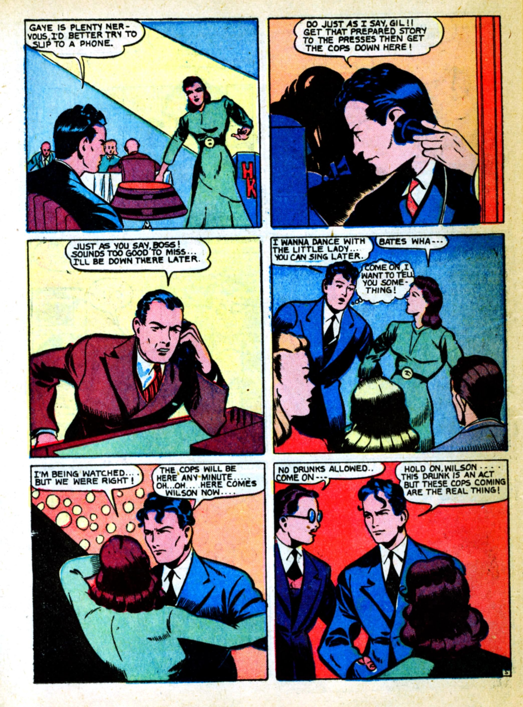 Blue Beetle (Fox / Dan Garrett), page 104. Blue Beetle (Dan Garrett). Public domain in the United States for Fox/Holyoke-era issues. Not Charlton or DC. Internet Archive folkscanomy scans used when Comic Book Plus returns 403.