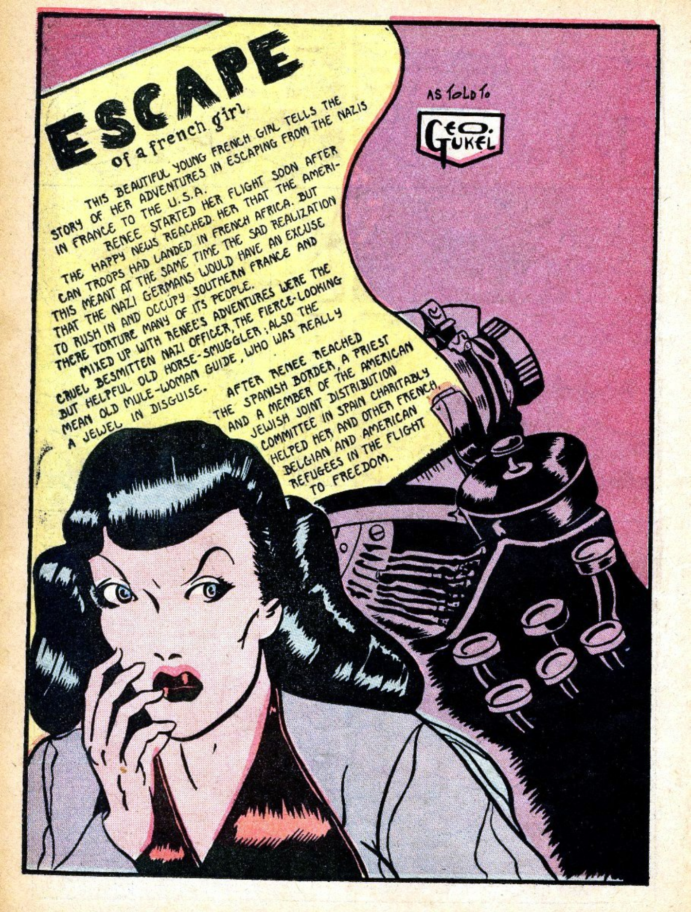 Blue Beetle (Fox / Dan Garrett), page 36. Blue Beetle (Dan Garrett). Public domain in the United States for Fox/Holyoke-era issues. Not Charlton or DC. Internet Archive folkscanomy scans used when Comic Book Plus returns 403.