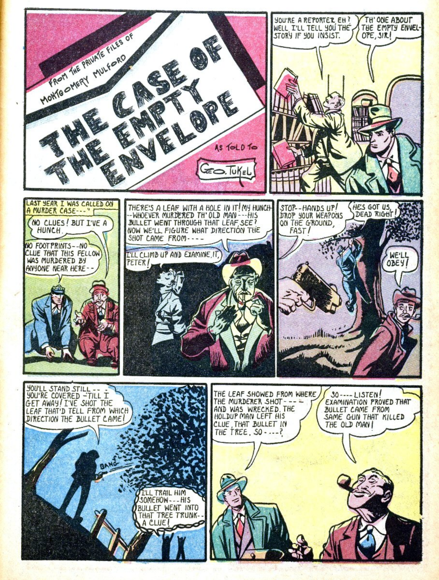Blue Beetle (Fox / Dan Garrett), page 47. Blue Beetle (Dan Garrett). Public domain in the United States for Fox/Holyoke-era issues. Not Charlton or DC. Internet Archive folkscanomy scans used when Comic Book Plus returns 403.