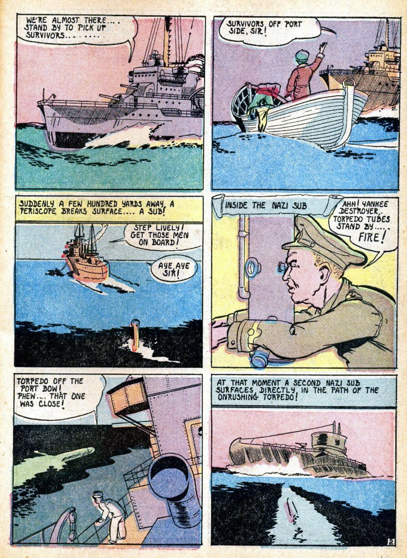 Blue Beetle (Fox / Dan Garrett), page 51. Blue Beetle (Dan Garrett). Public domain in the United States for Fox/Holyoke-era issues. Not Charlton or DC. Internet Archive folkscanomy scans used when Comic Book Plus returns 403.
