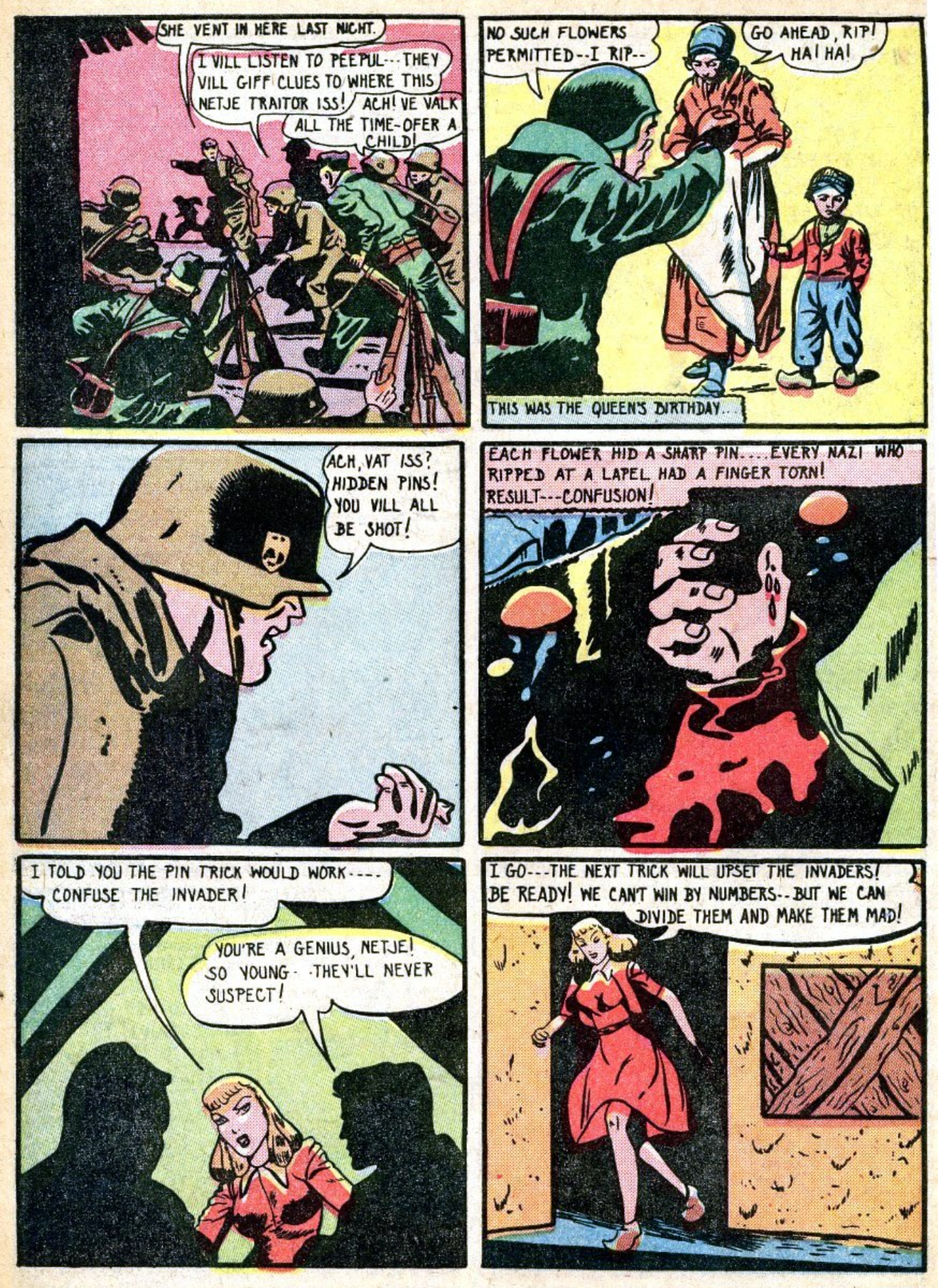 Blue Beetle (Fox / Dan Garrett), page 54. Blue Beetle (Dan Garrett). Public domain in the United States for Fox/Holyoke-era issues. Not Charlton or DC. Internet Archive folkscanomy scans used when Comic Book Plus returns 403.