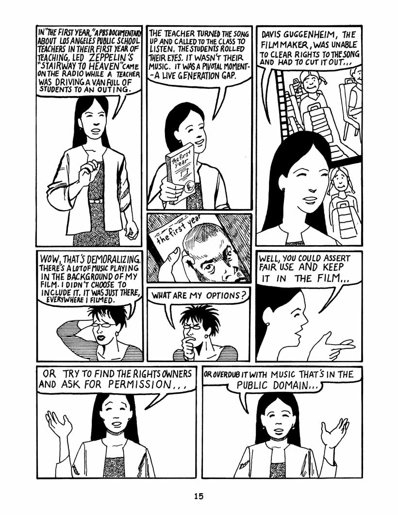 Bound by Law? Tales from the Public Domain, page 16. Bound by Law? Tales from the Public Domain by Keith Aoki, James Boyle, and Jennifer Jenkins, CC BY-NC-SA 2.5. Duke Center for the Study of the Public Domain. https://web.law.duke.edu/cspd/comics/digital/