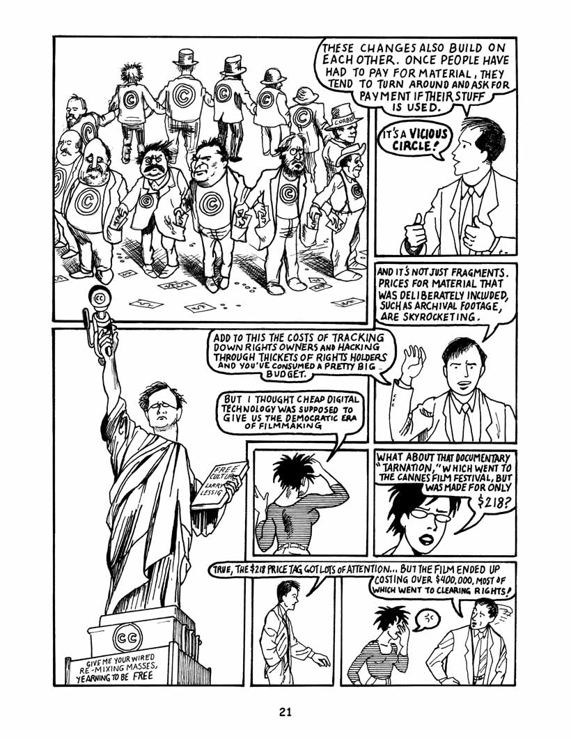 Bound by Law? Tales from the Public Domain, page 22. Bound by Law? Tales from the Public Domain by Keith Aoki, James Boyle, and Jennifer Jenkins, CC BY-NC-SA 2.5. Duke Center for the Study of the Public Domain. https://web.law.duke.edu/cspd/comics/digital/