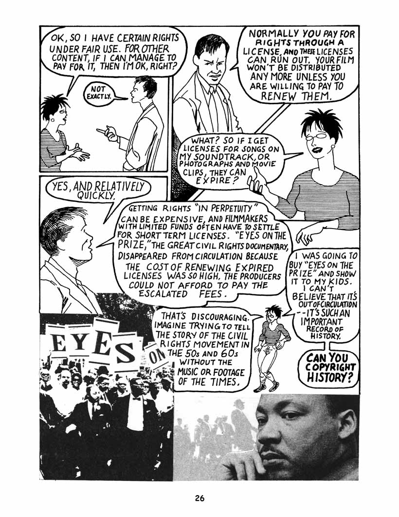 Bound by Law? Tales from the Public Domain, page 27. Bound by Law? Tales from the Public Domain by Keith Aoki, James Boyle, and Jennifer Jenkins, CC BY-NC-SA 2.5. Duke Center for the Study of the Public Domain. https://web.law.duke.edu/cspd/comics/digital/