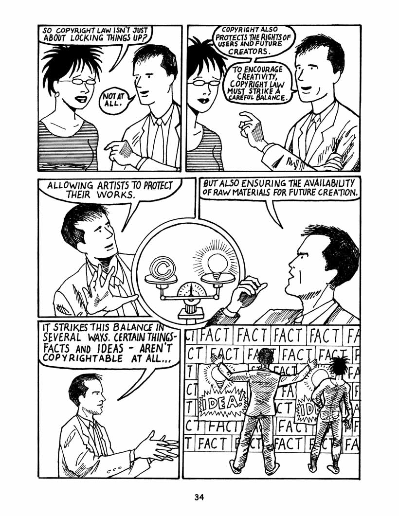 Bound by Law? Tales from the Public Domain, page 35. Bound by Law? Tales from the Public Domain by Keith Aoki, James Boyle, and Jennifer Jenkins, CC BY-NC-SA 2.5. Duke Center for the Study of the Public Domain. https://web.law.duke.edu/cspd/comics/digital/