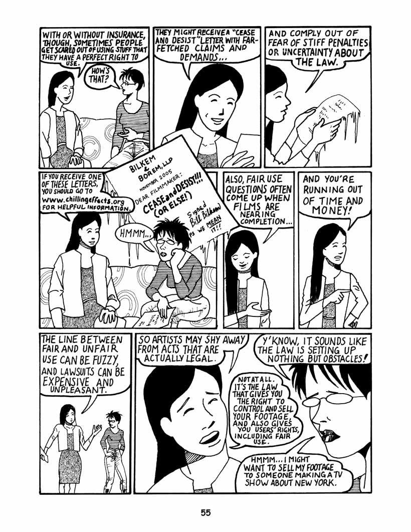 Bound by Law? Tales from the Public Domain, page 56. Bound by Law? Tales from the Public Domain by Keith Aoki, James Boyle, and Jennifer Jenkins, CC BY-NC-SA 2.5. Duke Center for the Study of the Public Domain. https://web.law.duke.edu/cspd/comics/digital/