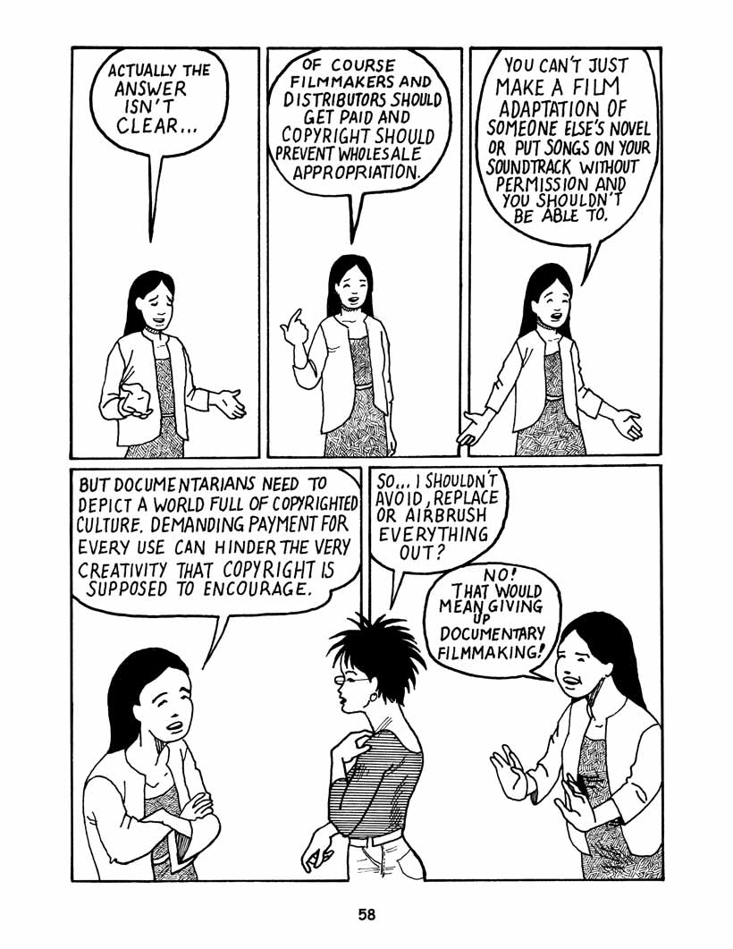 Bound by Law? Tales from the Public Domain, page 59. Bound by Law? Tales from the Public Domain by Keith Aoki, James Boyle, and Jennifer Jenkins, CC BY-NC-SA 2.5. Duke Center for the Study of the Public Domain. https://web.law.duke.edu/cspd/comics/digital/