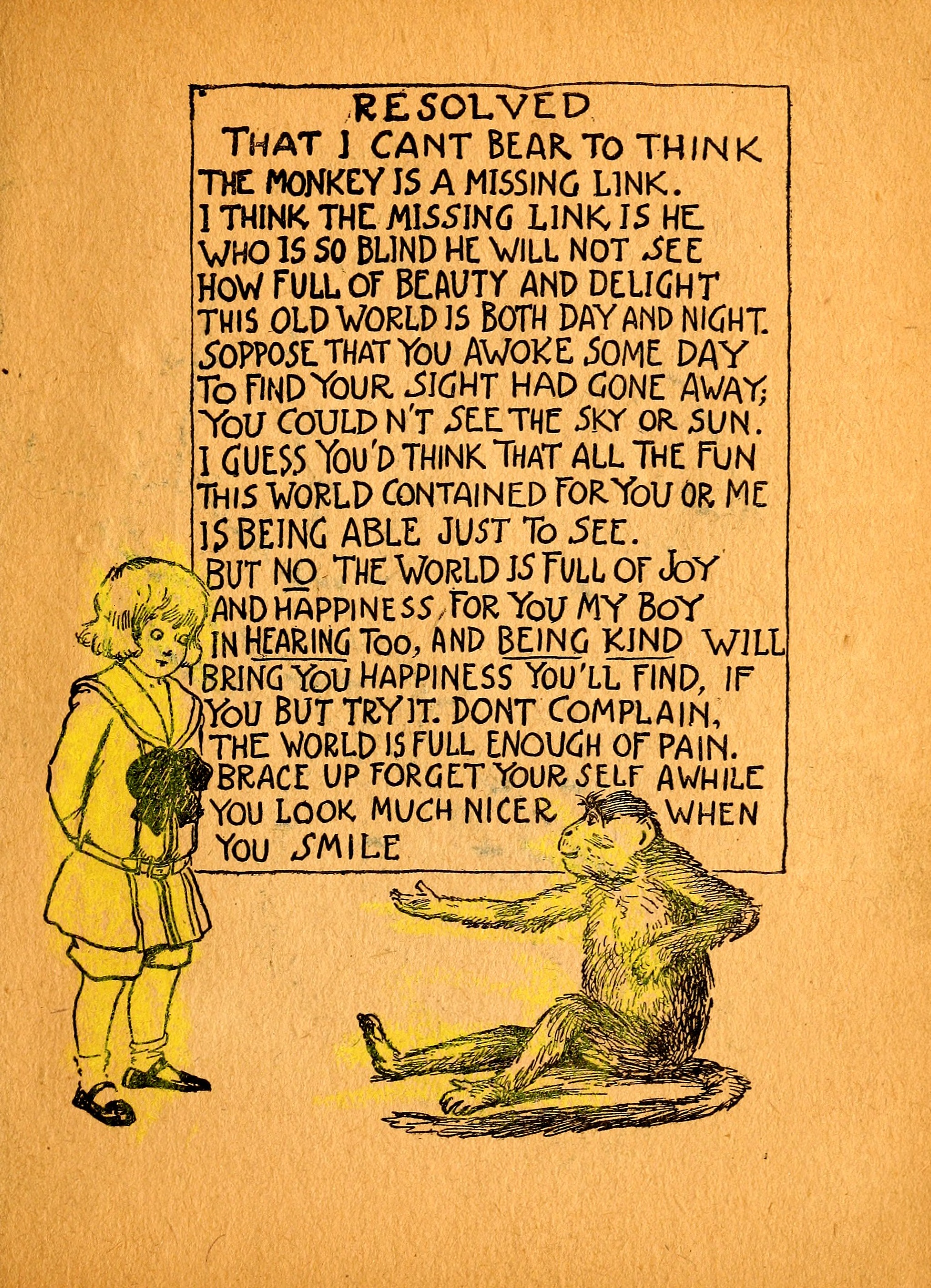 My Resolutions, Buster Brown (R. F. Outcault, Chicago, 1910), page 14. Public domain.
