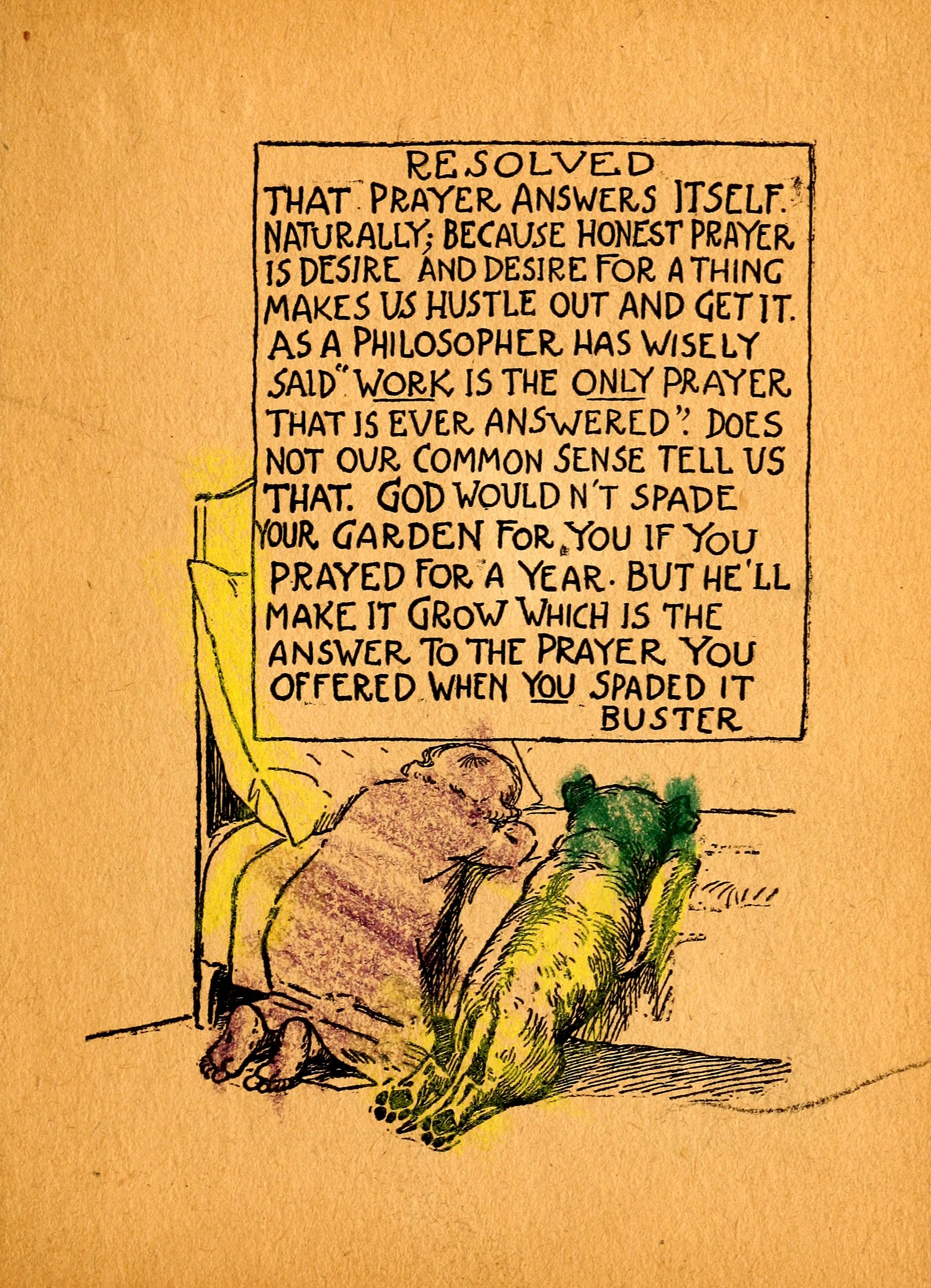 My Resolutions, Buster Brown (R. F. Outcault, Chicago, 1910), page 18. Public domain.