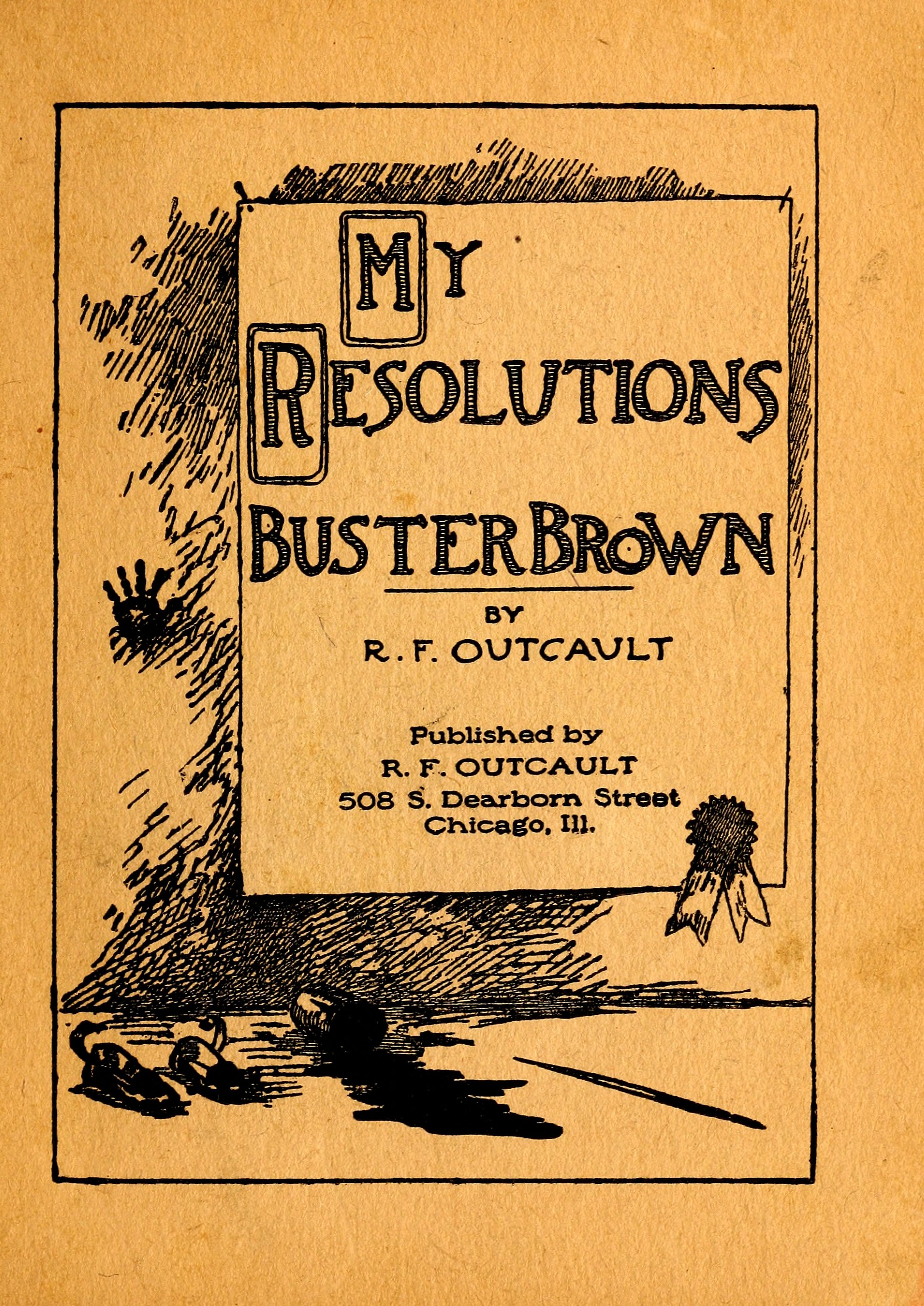 My Resolutions, Buster Brown (R. F. Outcault, Chicago, 1910), page 3. Public domain.