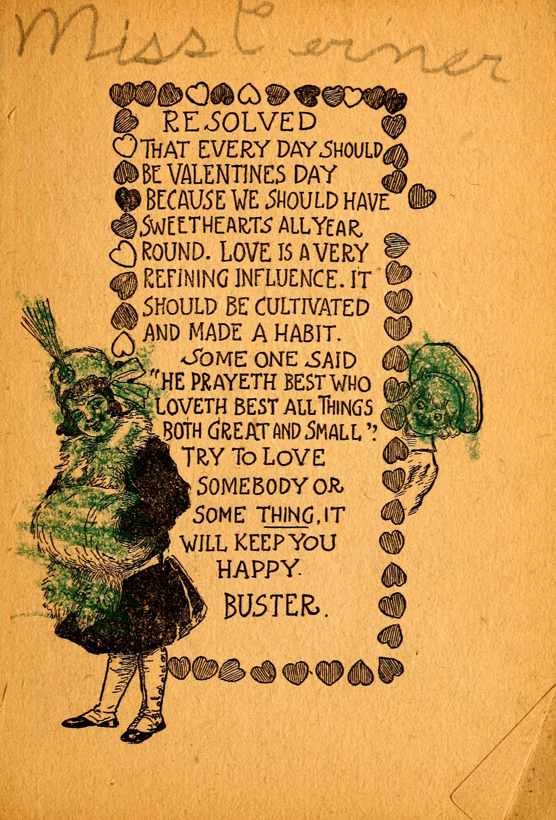 My Resolutions, Buster Brown (R. F. Outcault, Chicago, 1910), page 10. Public domain.