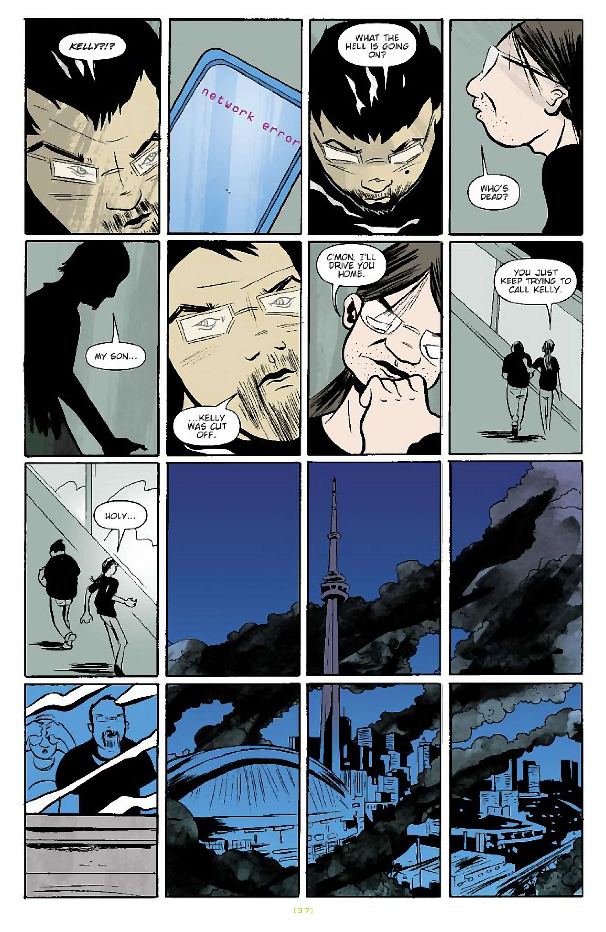 Cory Doctorow's Futuristic Tales of the Here and Now — When Sysadmins Ruled the Earth, page 10. Story by Cory Doctorow. Adapted by J.C. Vaughn, art by Daniel Warner, letters by Robbie Robbins, edited by Tom Waltz. IDW Publishing. CC BY-NC-SA 3.0 US.