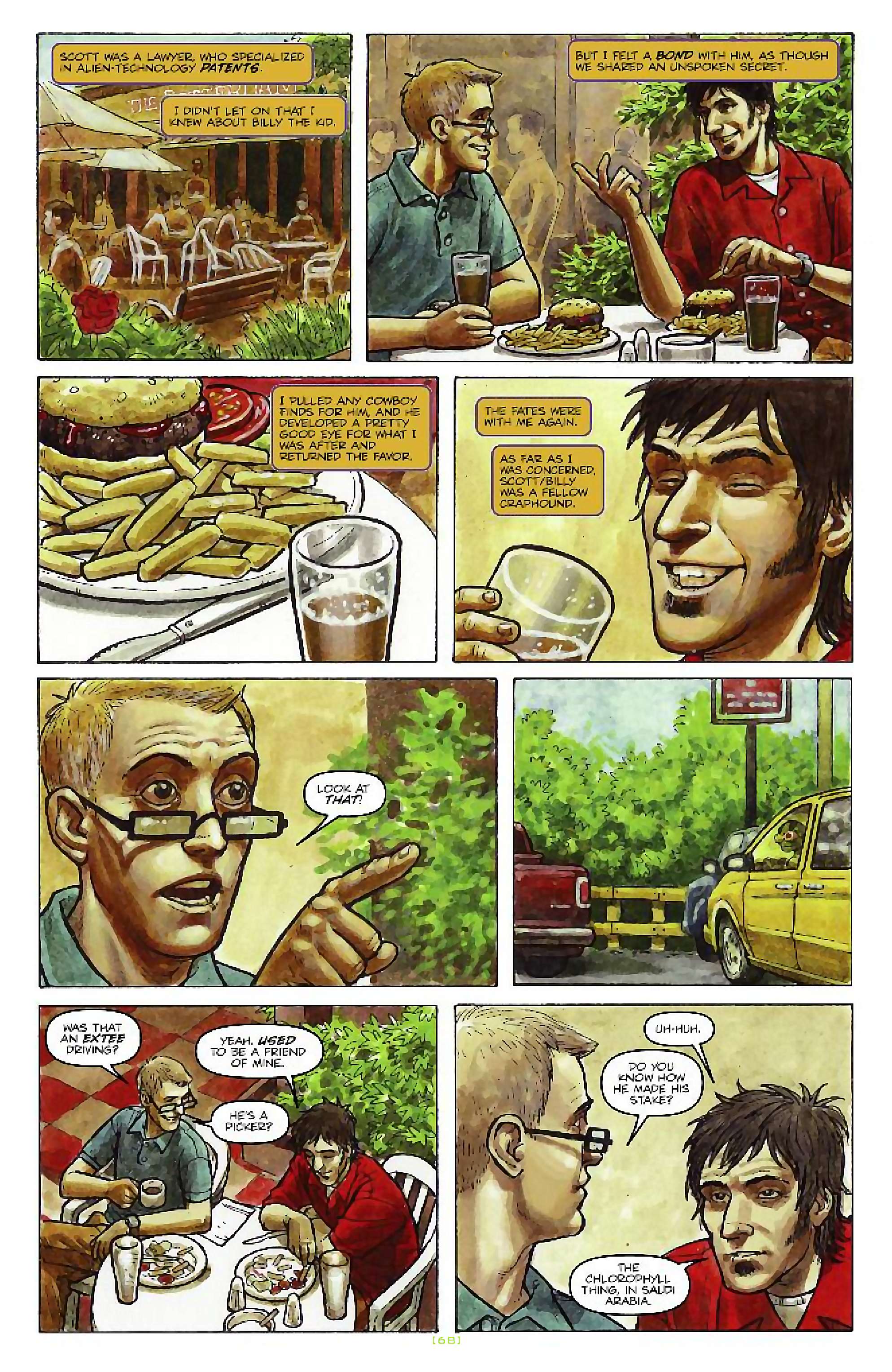 Cory Doctorow's Futuristic Tales of the Here and Now — Craphound, page 17. Story by Cory Doctorow. Adapted by Dara Naraghi, art by Paul McCaffrey, letters by Robbie Robbins, edited by Tom Waltz. IDW Publishing. CC BY-NC-SA 3.0 US.
