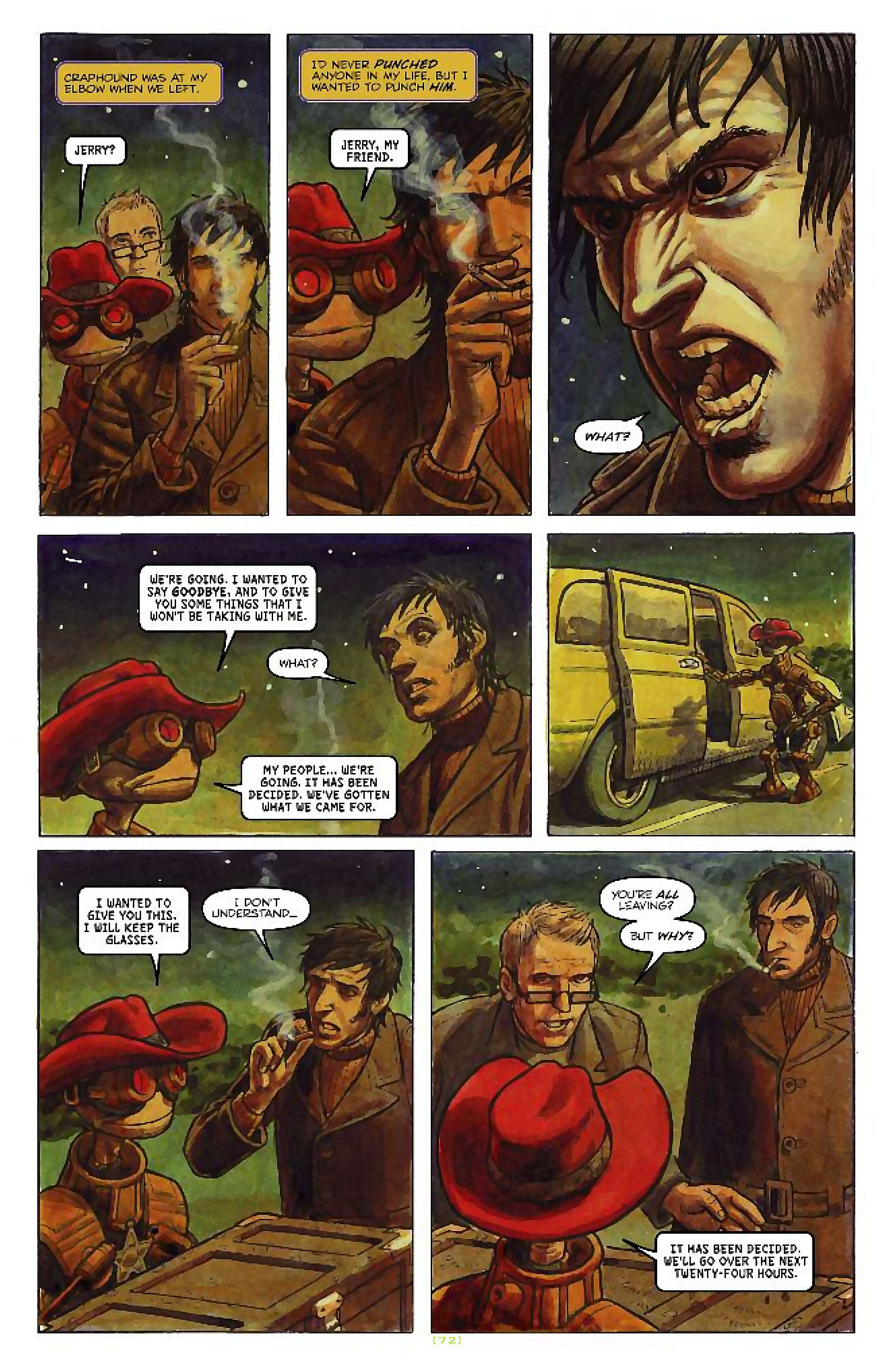 Cory Doctorow's Futuristic Tales of the Here and Now — Craphound, page 21. Story by Cory Doctorow. Adapted by Dara Naraghi, art by Paul McCaffrey, letters by Robbie Robbins, edited by Tom Waltz. IDW Publishing. CC BY-NC-SA 3.0 US.