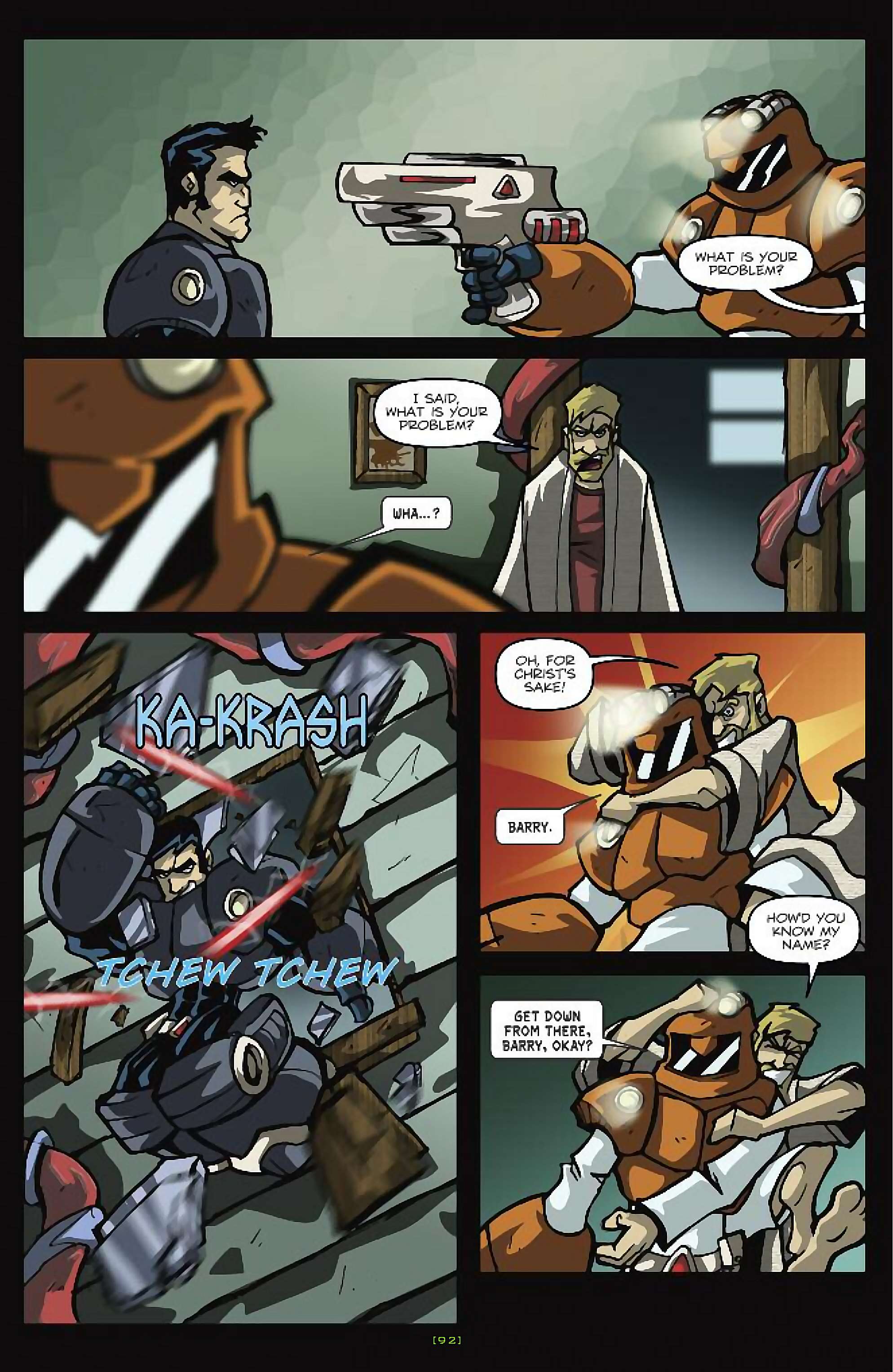 Cory Doctorow's Futuristic Tales of the Here and Now — Nimby and the D-Hoppers, page 17. Story by Cory Doctorow. Adapted by Dan Taylor, art by Dustin Evans, letters by Robbie Robbins, edited by Tom Waltz. IDW Publishing. CC BY-NC-SA 3.0 US.