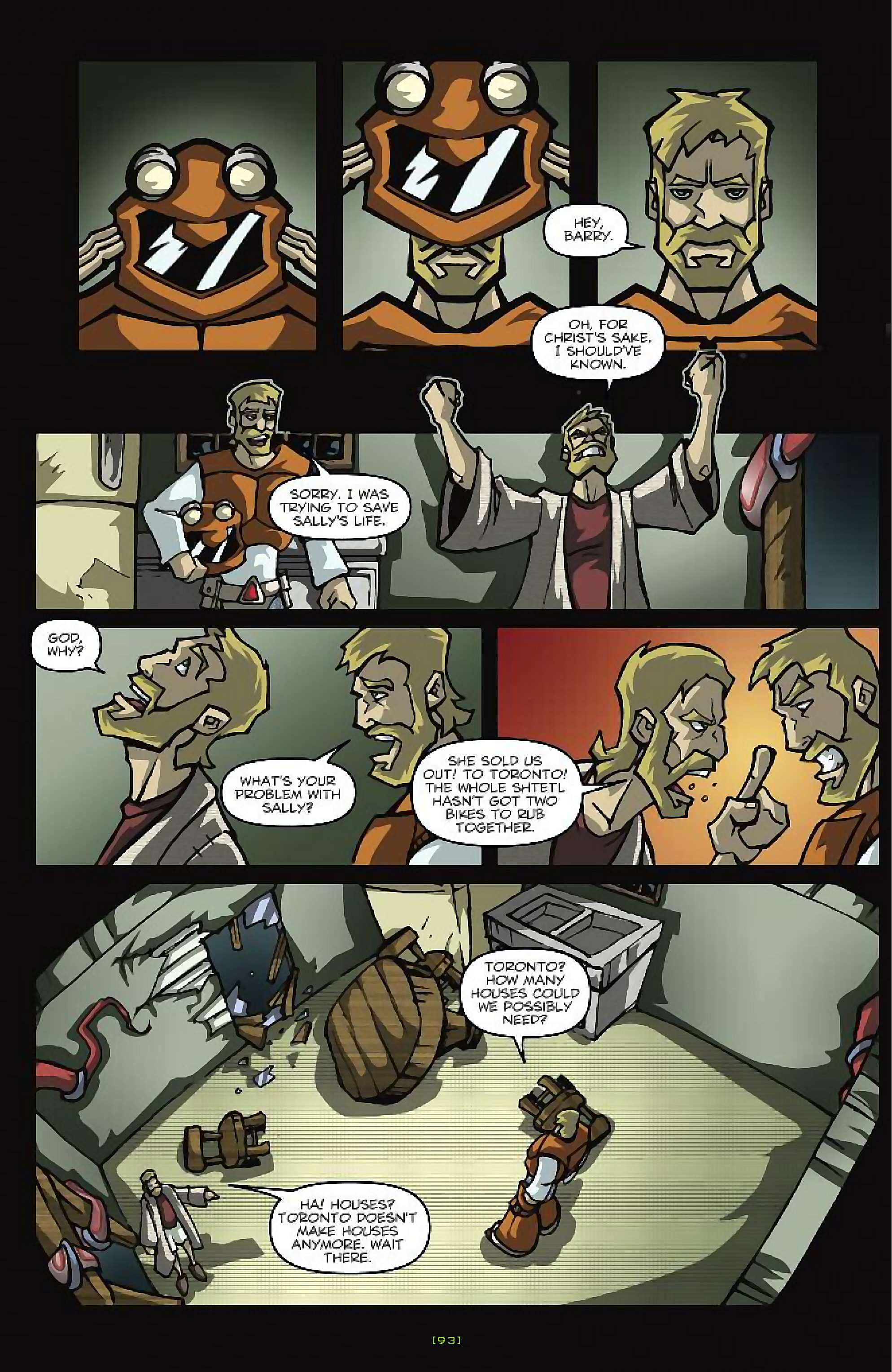 Cory Doctorow's Futuristic Tales of the Here and Now — Nimby and the D-Hoppers, page 18. Story by Cory Doctorow. Adapted by Dan Taylor, art by Dustin Evans, letters by Robbie Robbins, edited by Tom Waltz. IDW Publishing. CC BY-NC-SA 3.0 US.