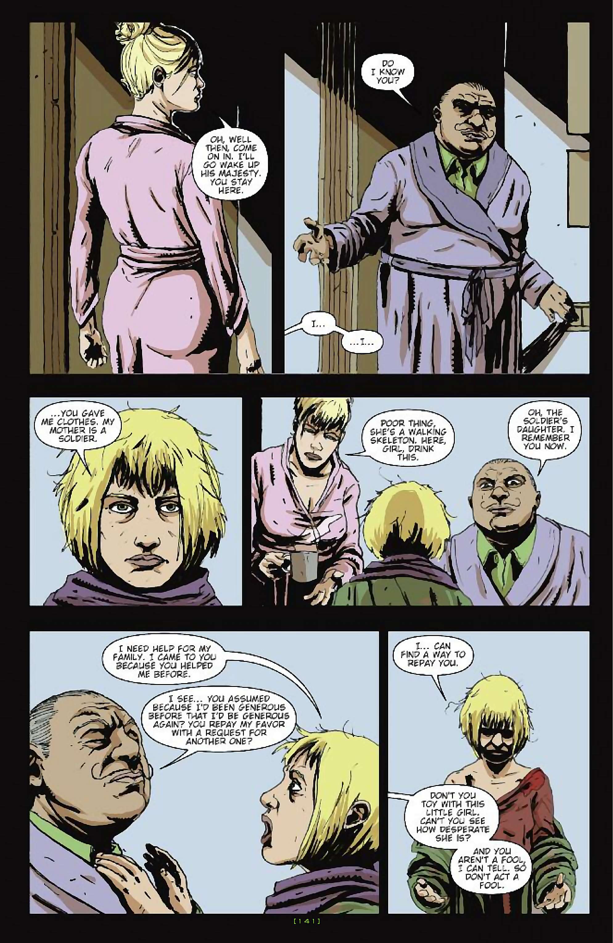 Cory Doctorow's Futuristic Tales of the Here and Now — After the Siege, page 16. Story by Cory Doctorow. Adapted by James Anthony Kuhoric, art by Guiu Vilanova, colors by German Torres, letters by Neil Uyetake, edited by Tom Waltz. IDW Publishing. CC BY-NC-SA 3.0 US.