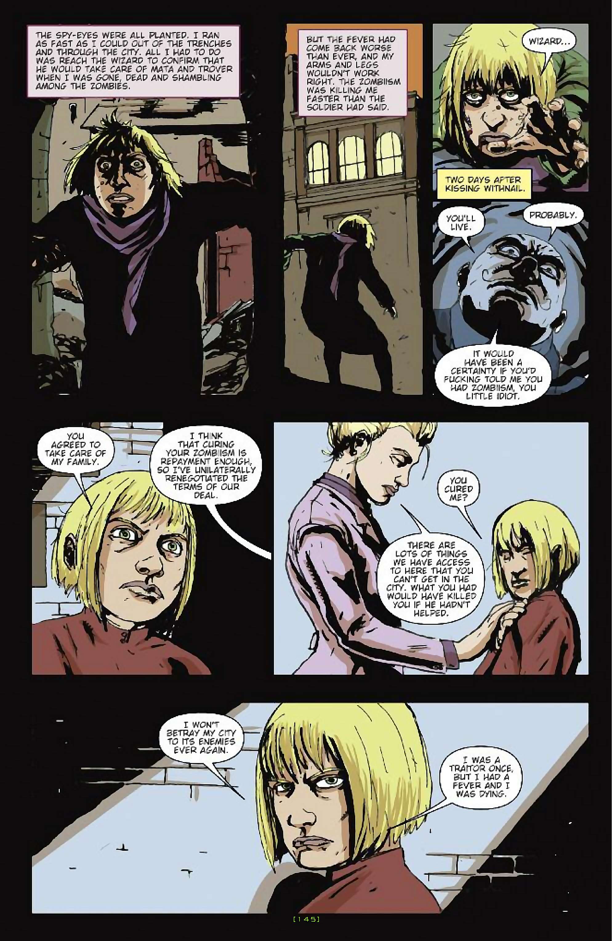 Cory Doctorow's Futuristic Tales of the Here and Now — After the Siege, page 20. Story by Cory Doctorow. Adapted by James Anthony Kuhoric, art by Guiu Vilanova, colors by German Torres, letters by Neil Uyetake, edited by Tom Waltz. IDW Publishing. CC BY-NC-SA 3.0 US.