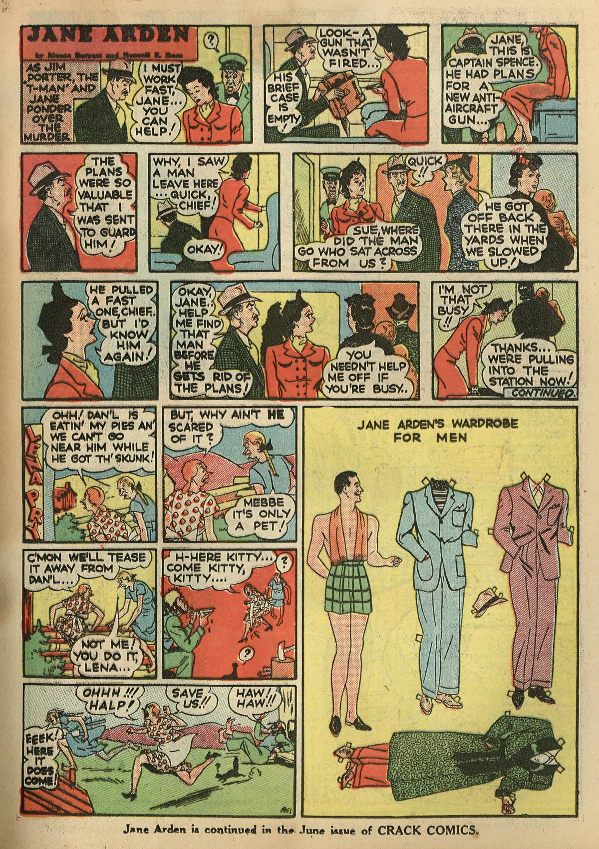 Crack Comics #1 (Quality Comics), page 13. Public domain (US).