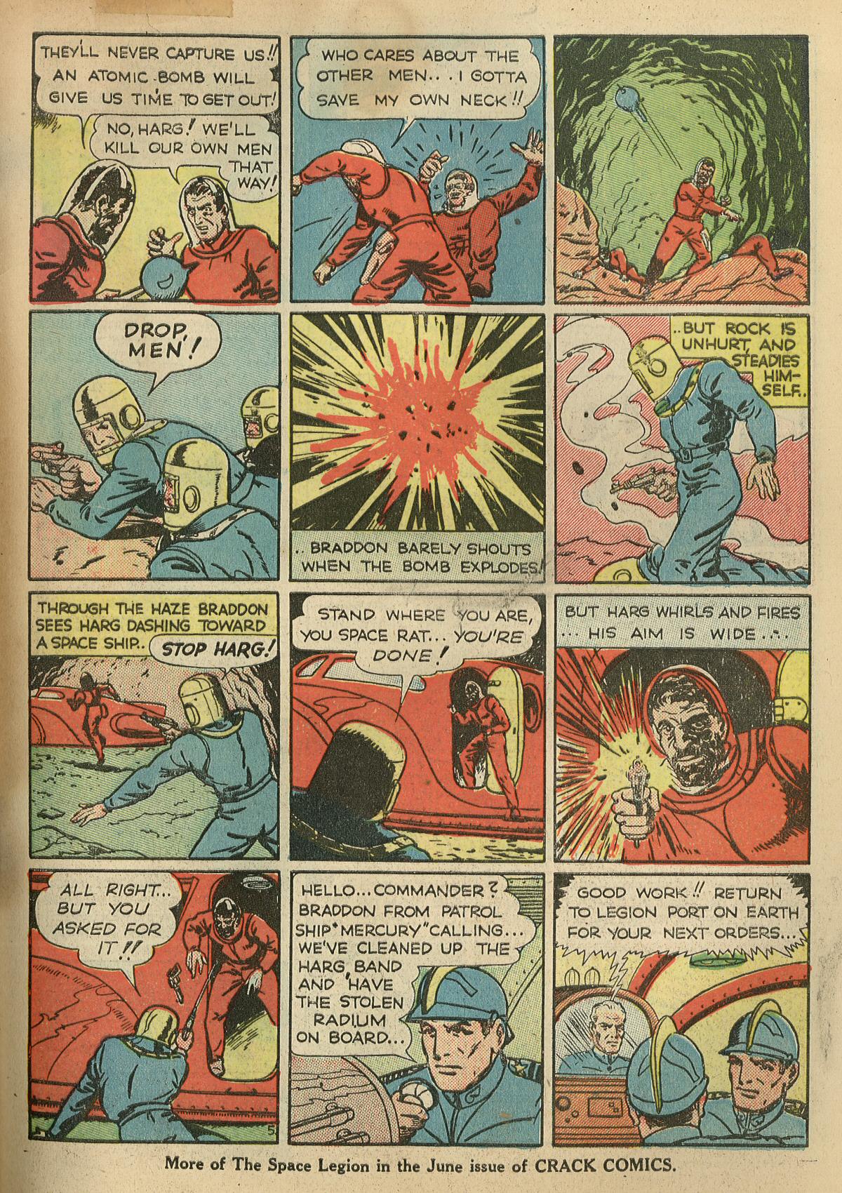 Crack Comics #1 (Quality Comics), page 19. Public domain (US).
