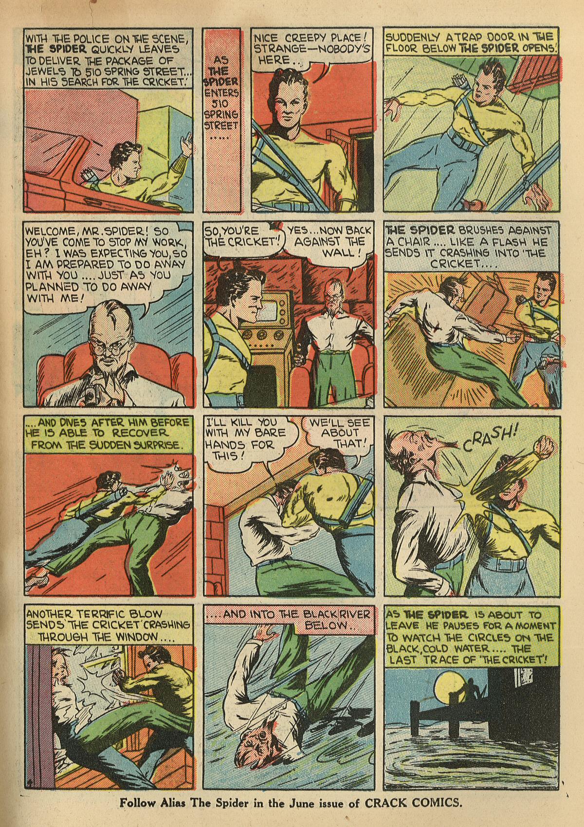 Crack Comics #1 (Quality Comics), page 23. Public domain (US).