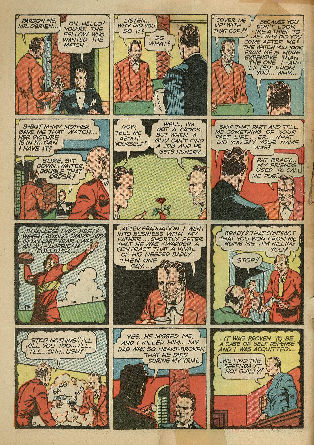 Crack Comics #1 (Quality Comics), page 4. Public domain (US).