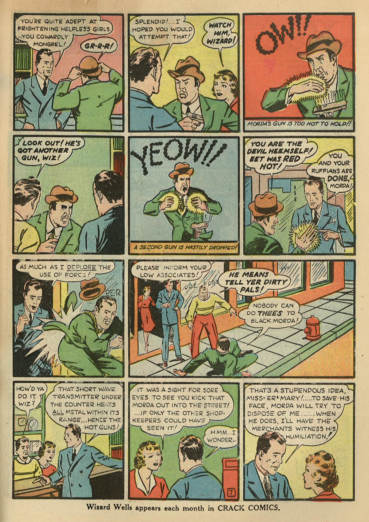 Crack Comics #1 (Quality Comics), page 31. Public domain (US).