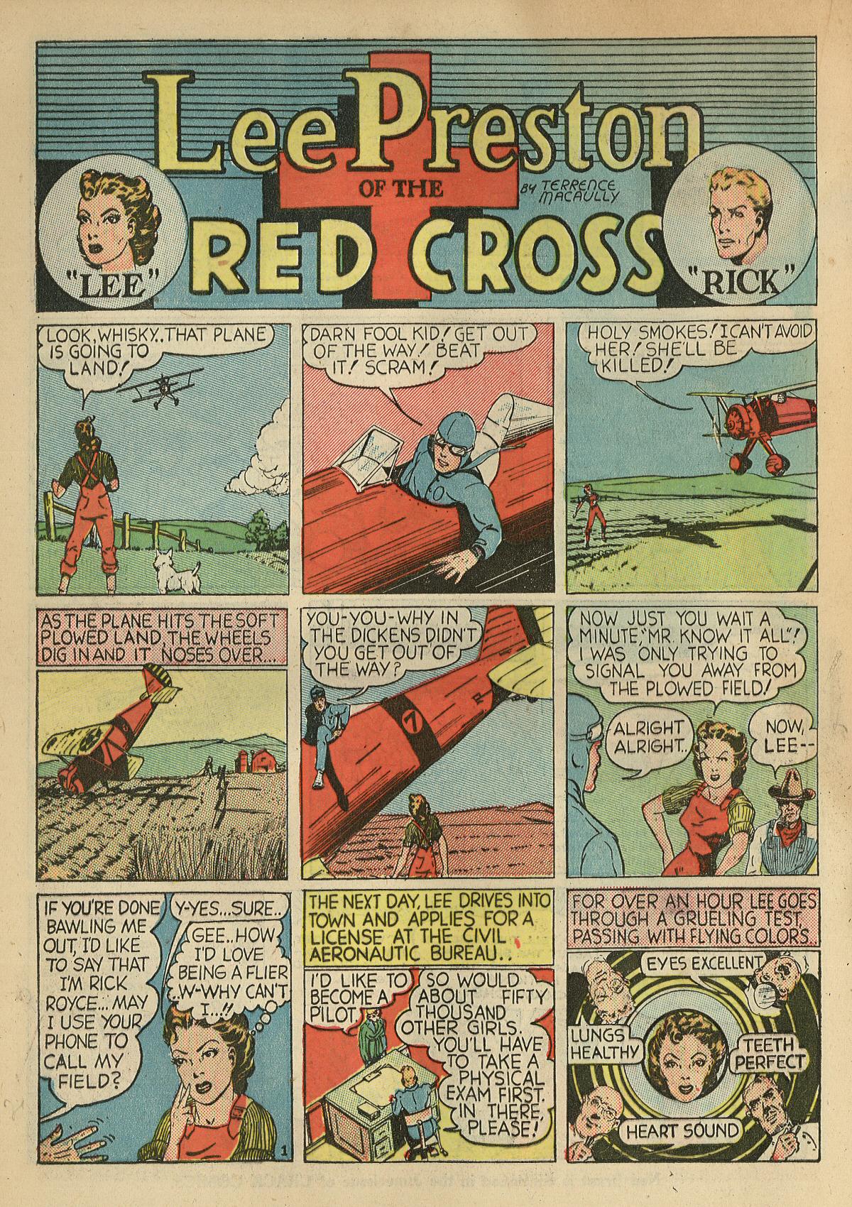 Crack Comics #1 (Quality Comics), page 40. Public domain (US).