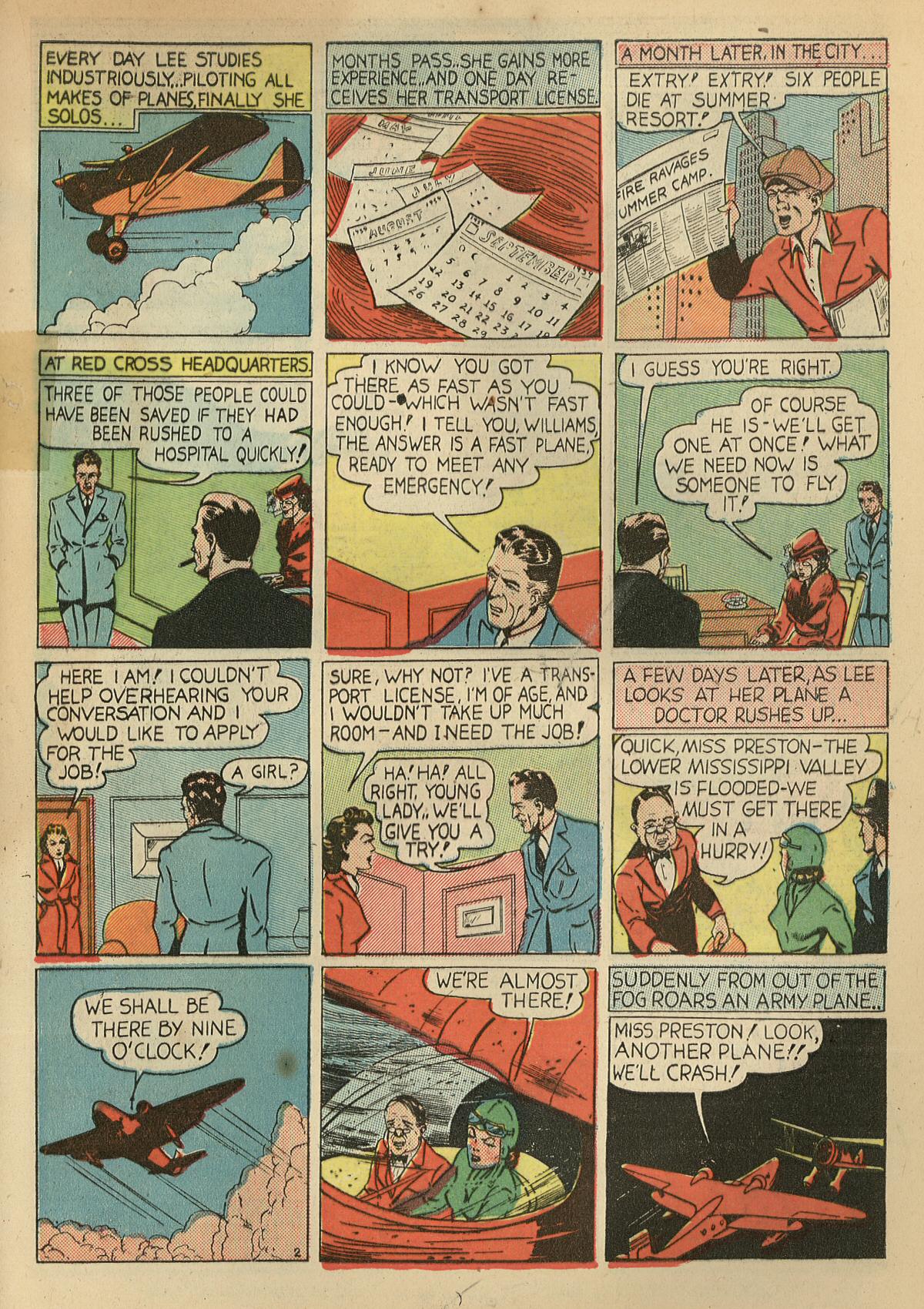 Crack Comics #1 (Quality Comics), page 41. Public domain (US).