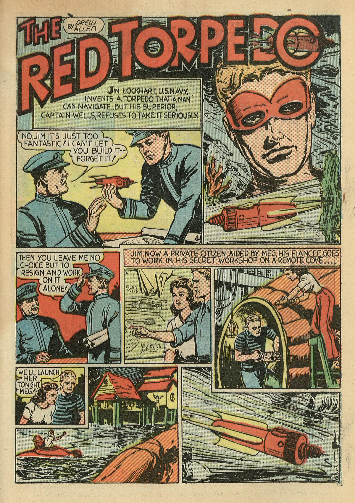 Crack Comics #1 (Quality Comics), page 45. Public domain (US).