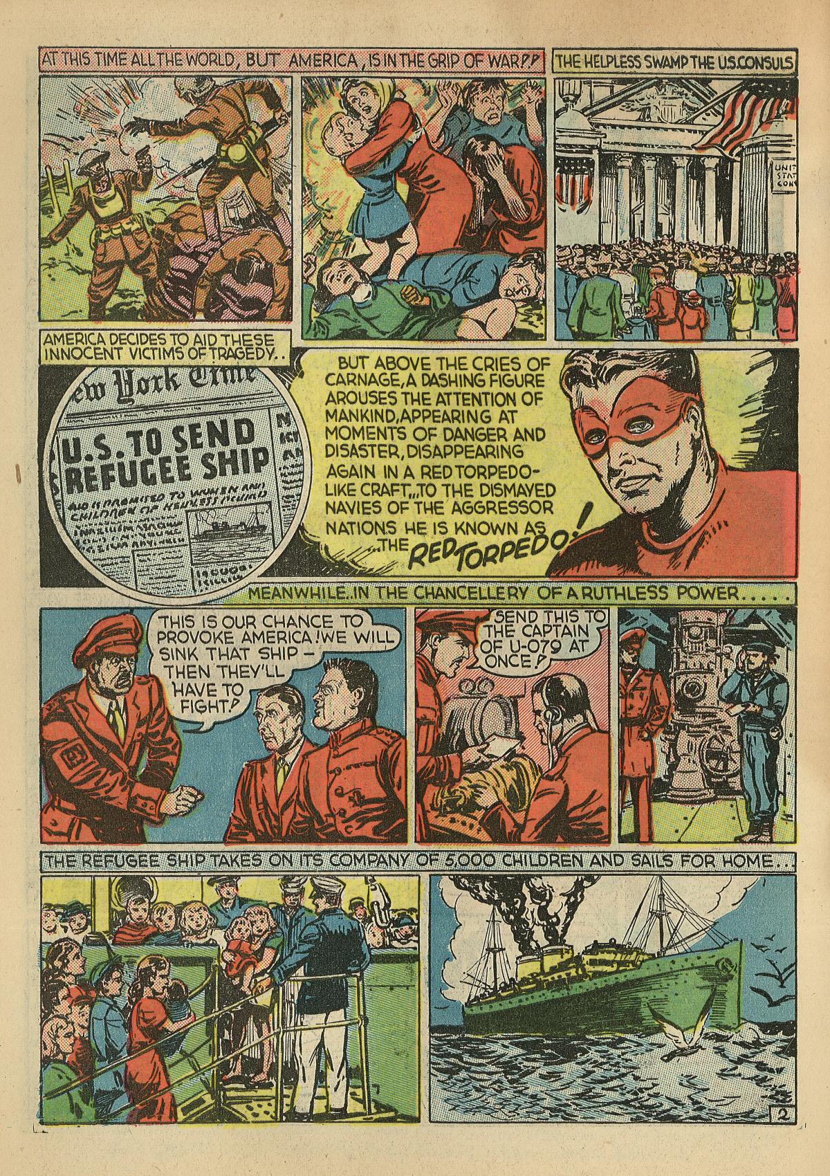 Crack Comics #1 (Quality Comics), page 46. Public domain (US).