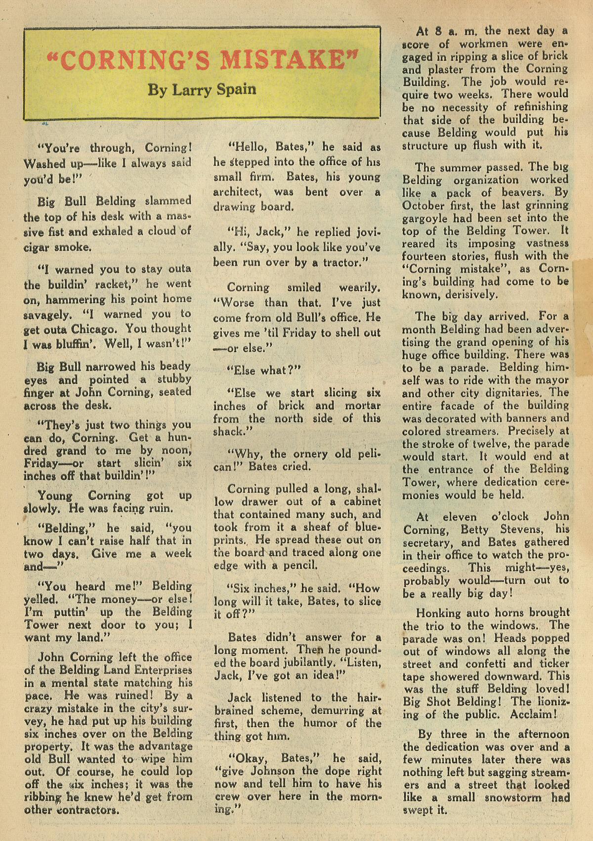 Crack Comics #1 (Quality Comics), page 50. Public domain (US).