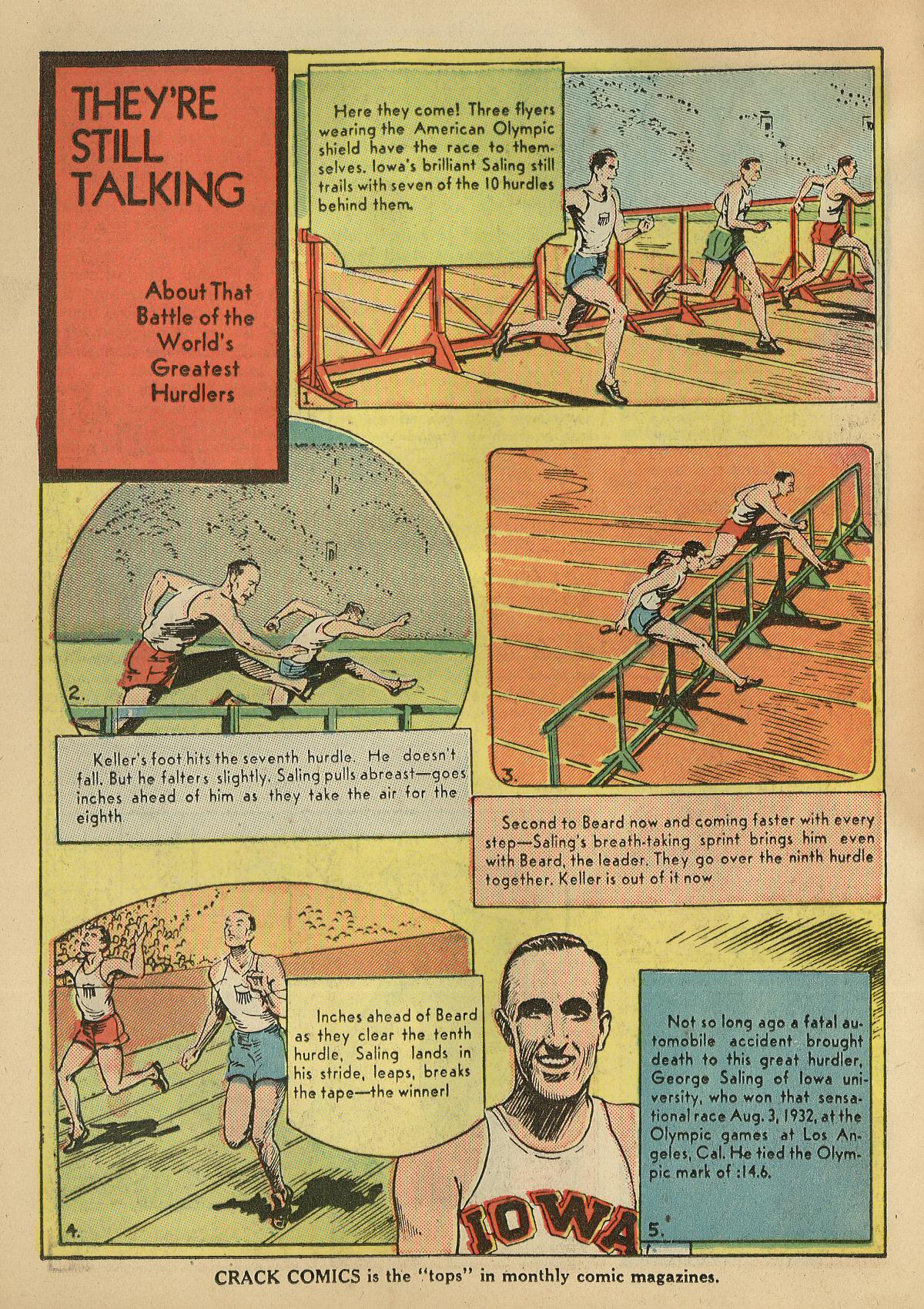 Crack Comics #1 (Quality Comics), page 52. Public domain (US).