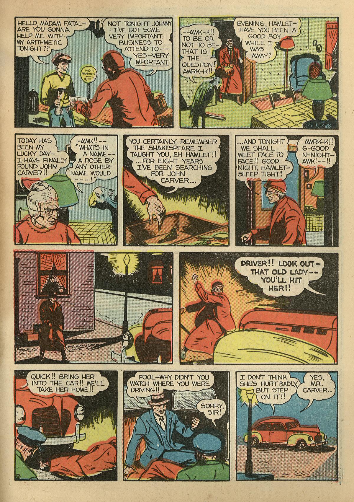 Crack Comics #1 (Quality Comics), page 55. Public domain (US).