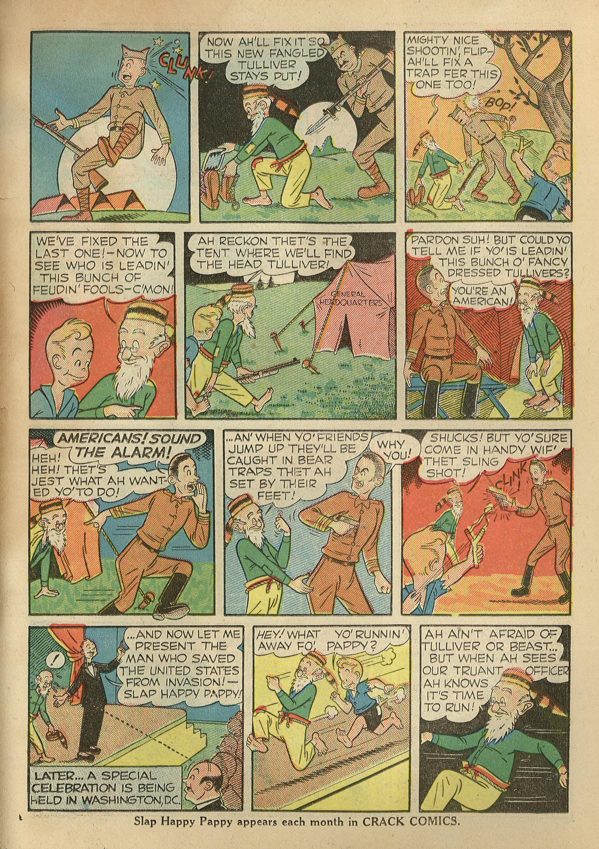 Crack Comics #1 (Quality Comics), page 59. Public domain (US).