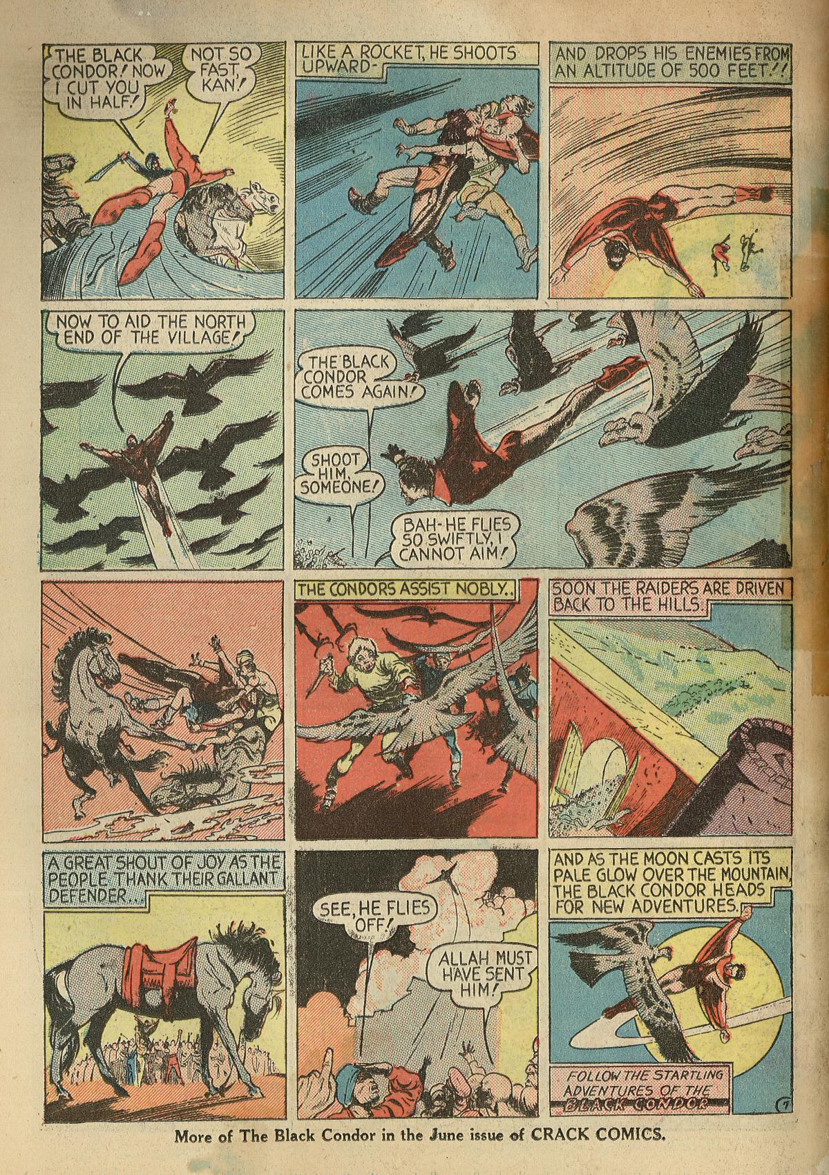 Crack Comics #1 (Quality Comics), page 66. Public domain (US).