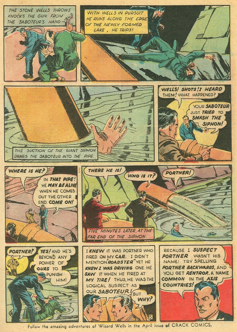 Crack Comics #11 (Quality Comics), page 23. Public domain (US).