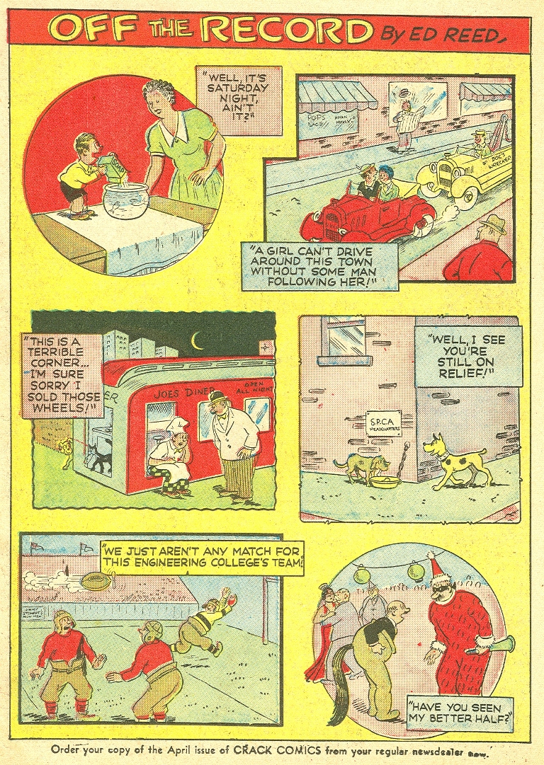 Crack Comics #11 (Quality Comics), page 52. Public domain (US).