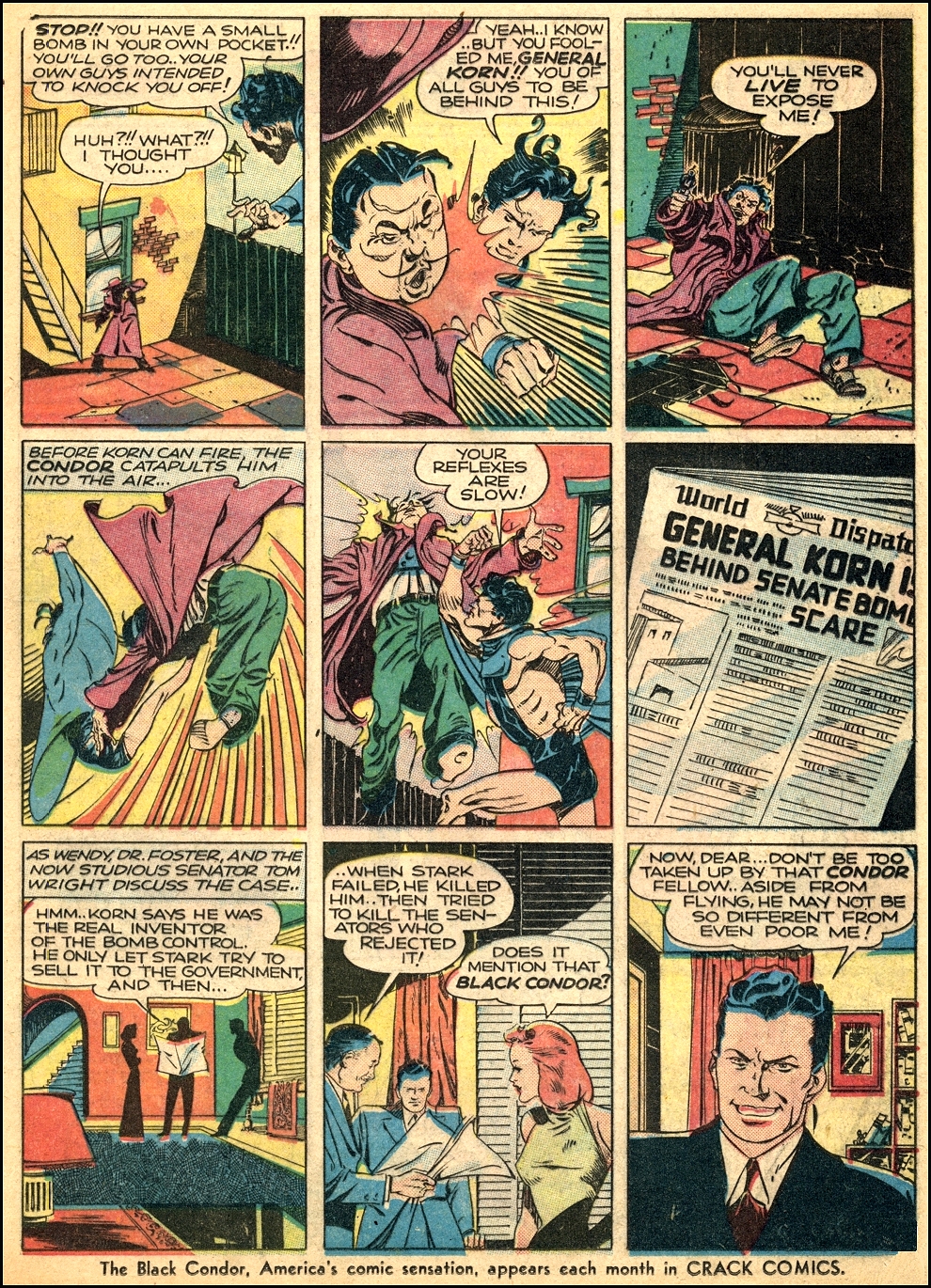 Crack Comics #13 (Quality Comics), page 11. Public domain (US).