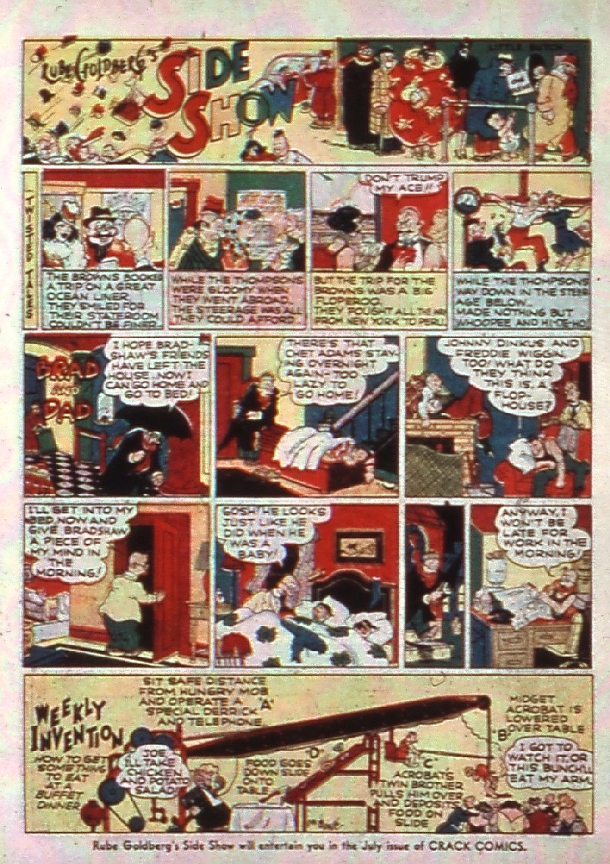 Crack Comics #13 (Quality Comics), page 44. Public domain (US).
