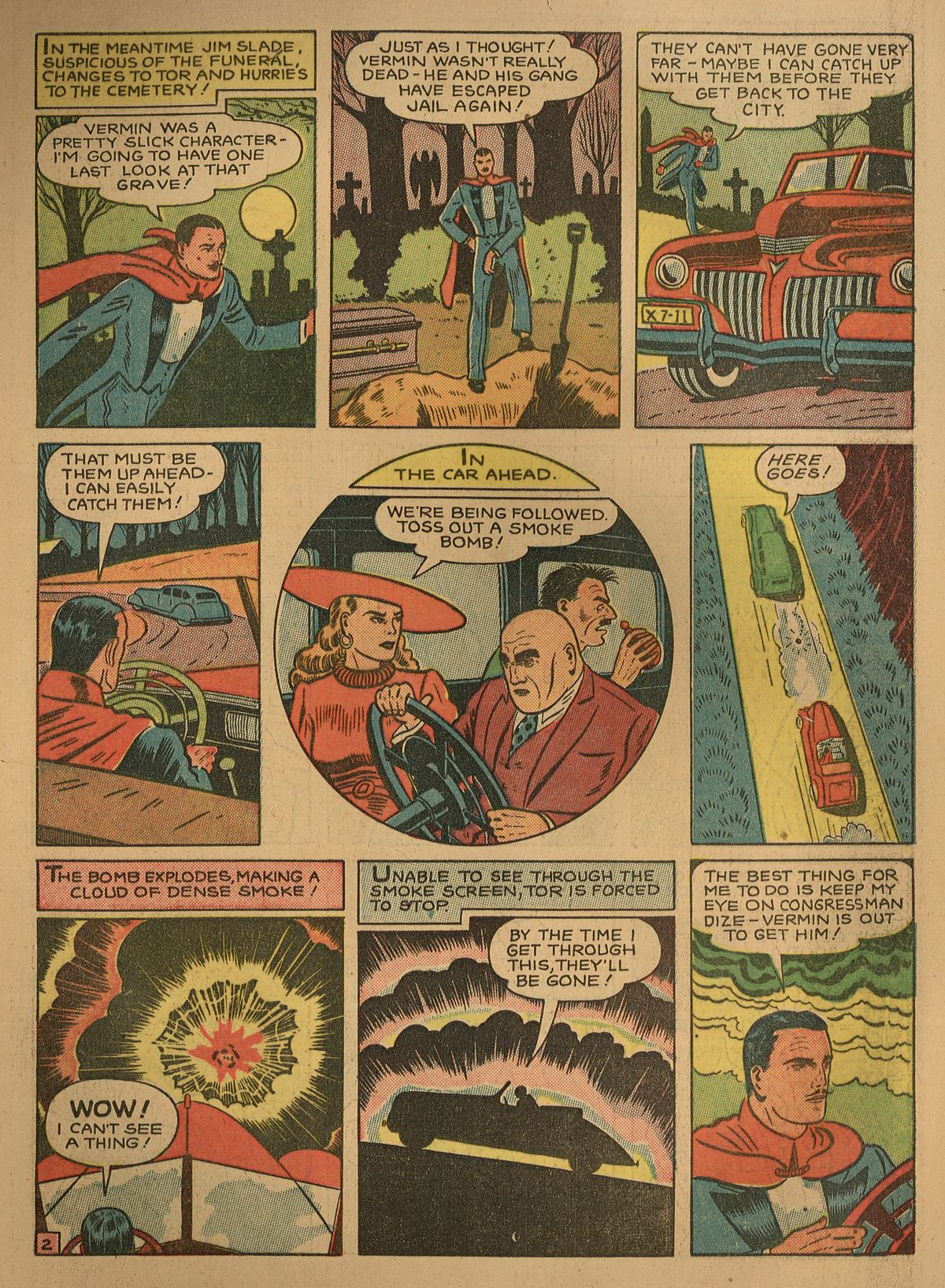 Crack Comics #14 (Quality Comics), page 15. Public domain (US).