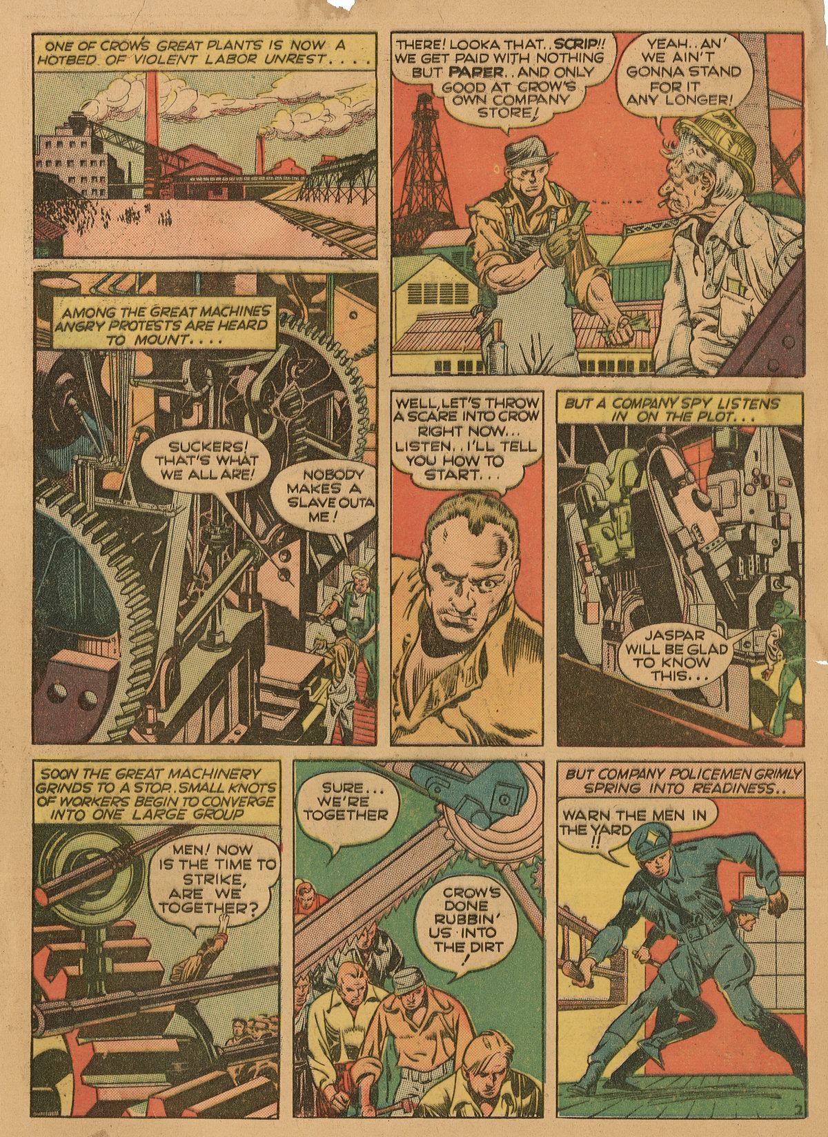 Crack Comics #14 (Quality Comics), page 4. Public domain (US).