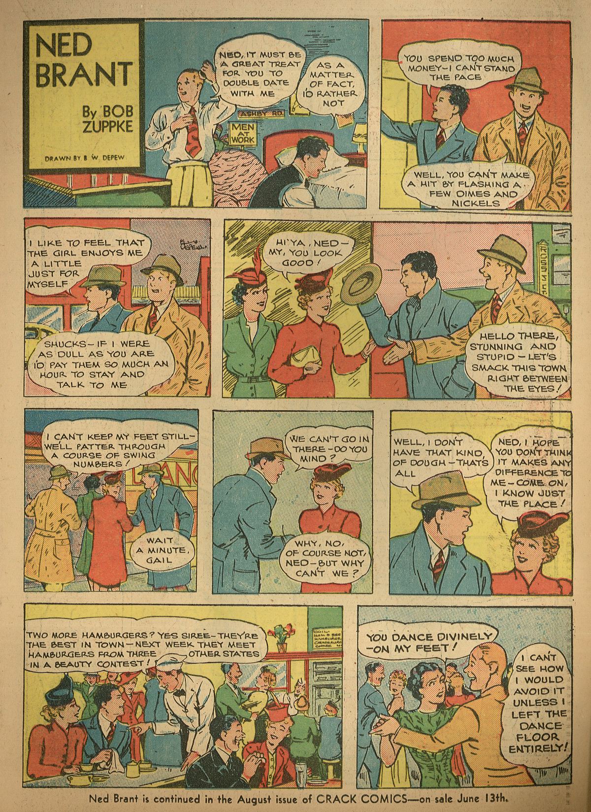 Crack Comics #14 (Quality Comics), page 41. Public domain (US).