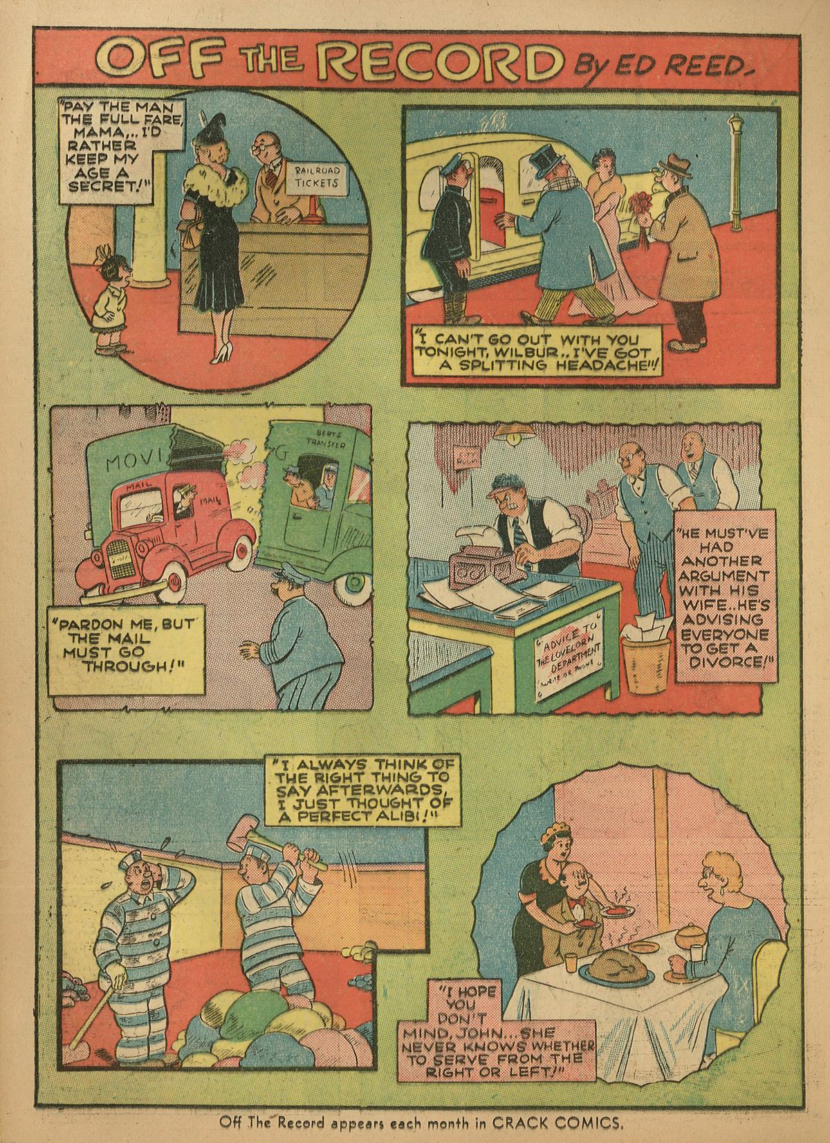 Crack Comics #14 (Quality Comics), page 42. Public domain (US).